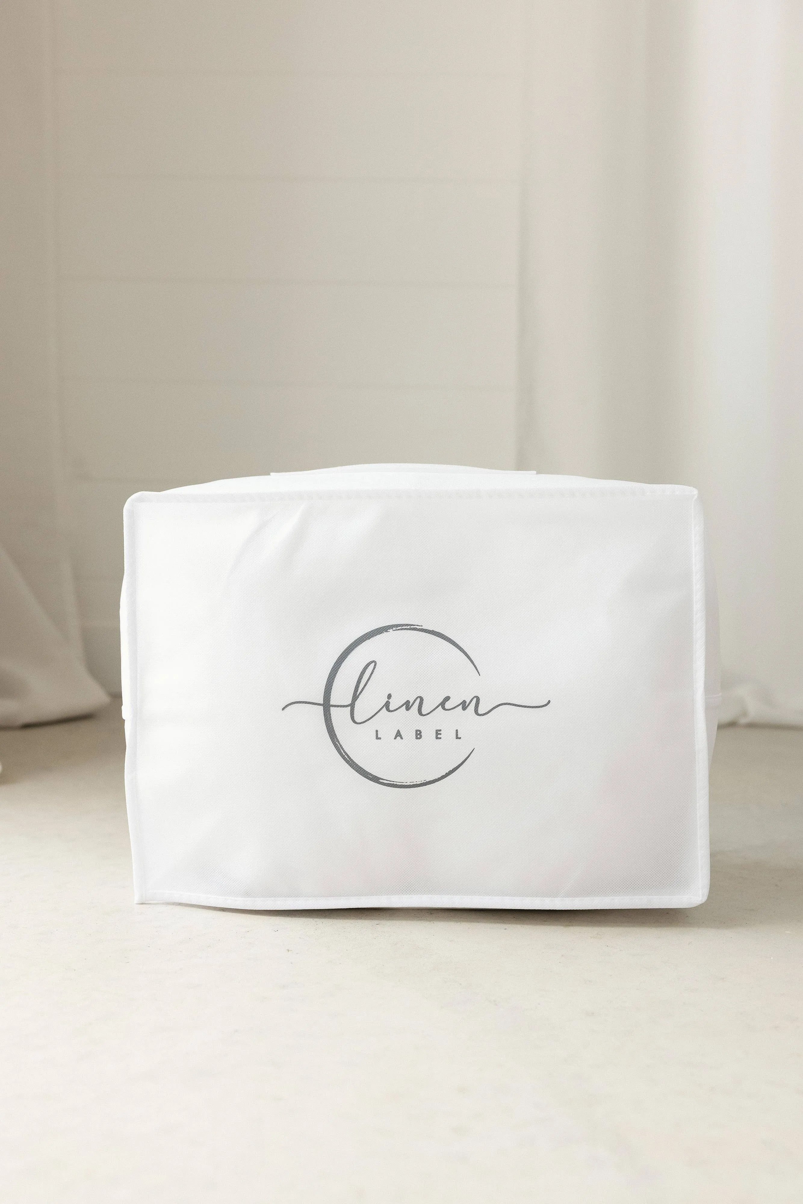linen label - Nursing Pillow & Cover- Moon Shape- Oat Natural
