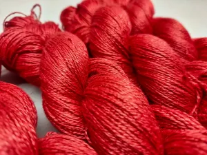 Linen Sportweight 2 PLY Yarn - Brick | SilkRouteIndia