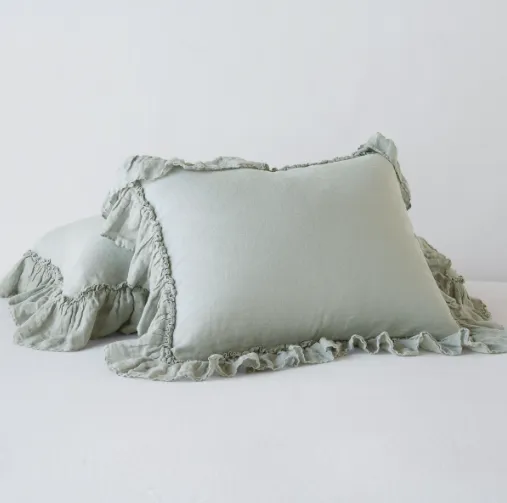 Linen Whisper Deluxe Sham - Eucalyptus