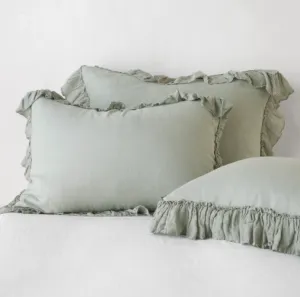 Linen Whisper Deluxe Sham - Eucalyptus