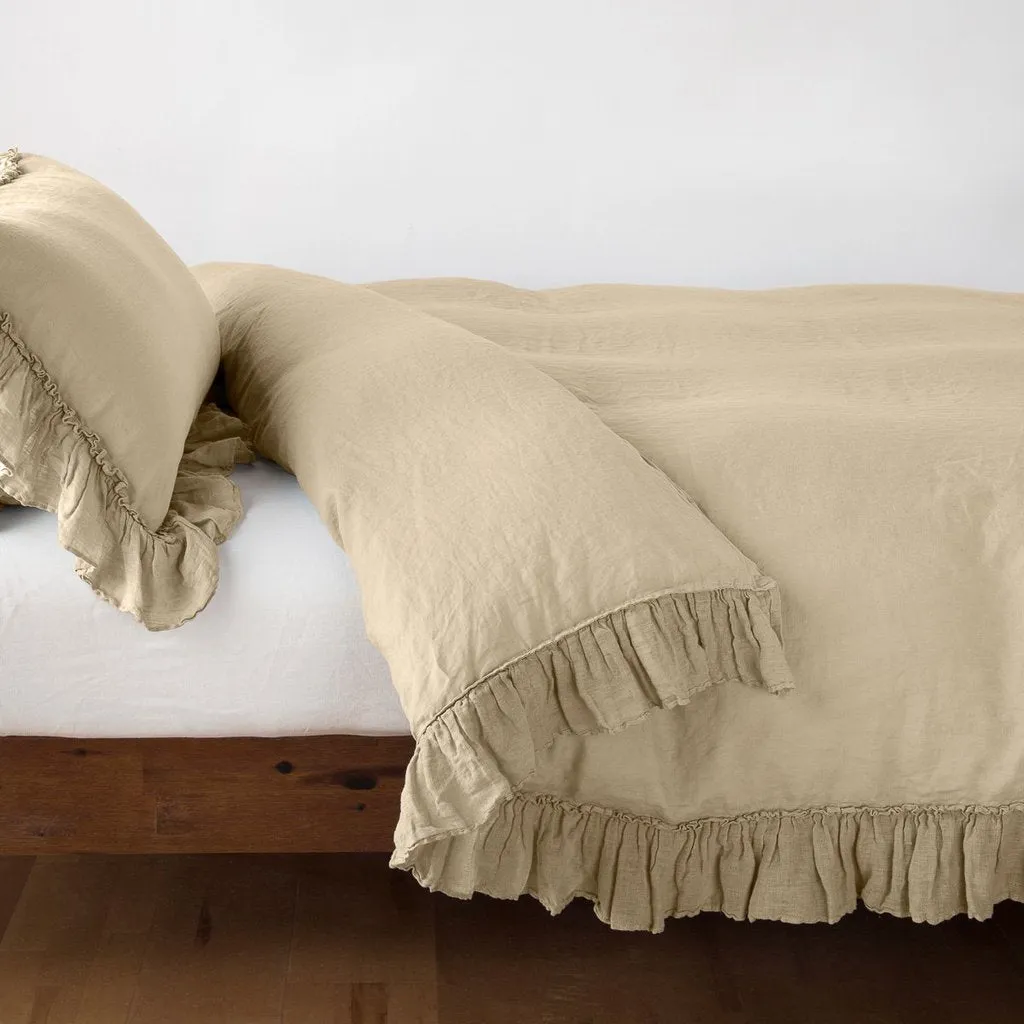 Linen Whisper Duvet Cover - Honeycomb - Queen