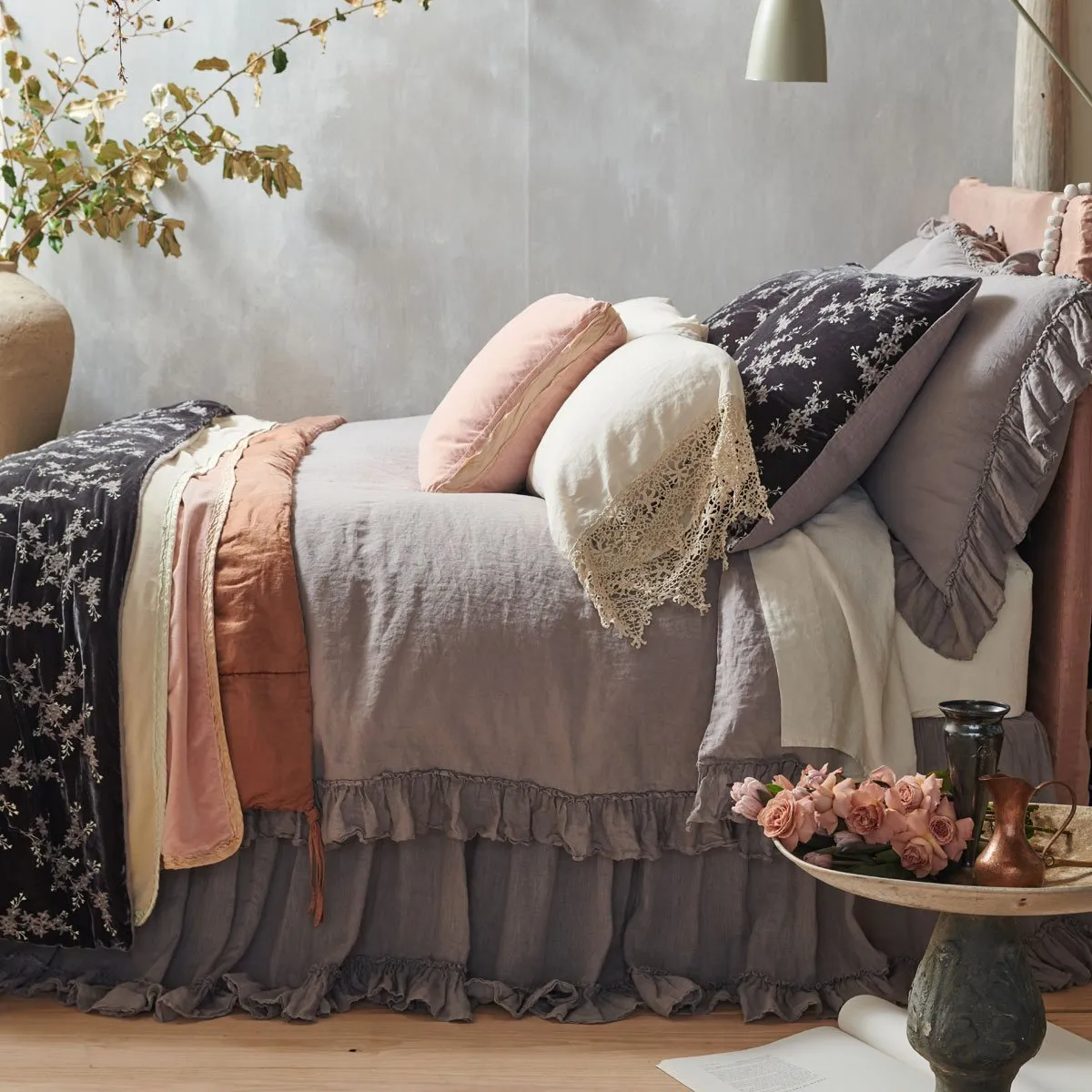 Linen Whisper Duvet Cover - Moonlight - King