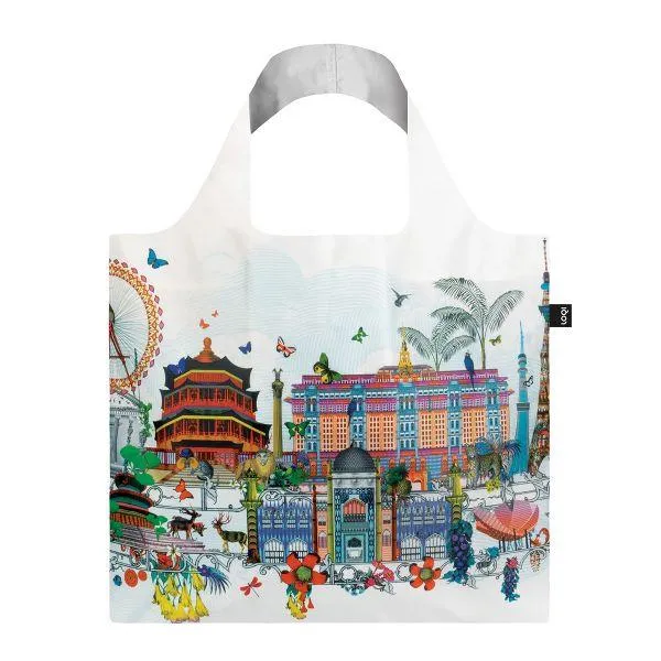 LOQI Shopping Bag - World Skyline