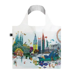LOQI Shopping Bag - World Skyline