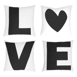 Love X Two Pillow Set Set of 4