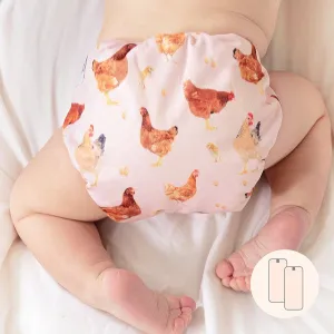 LPO Pocket Diaper - Snap Chicken
