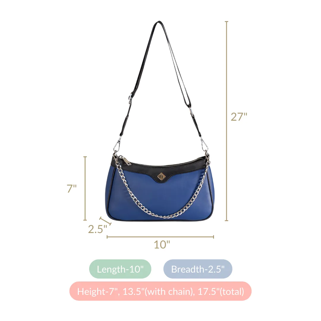 Lusso Blue Sling Handbag