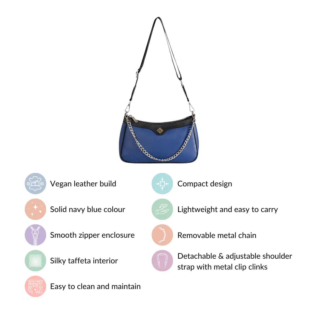 Lusso Blue Sling Handbag