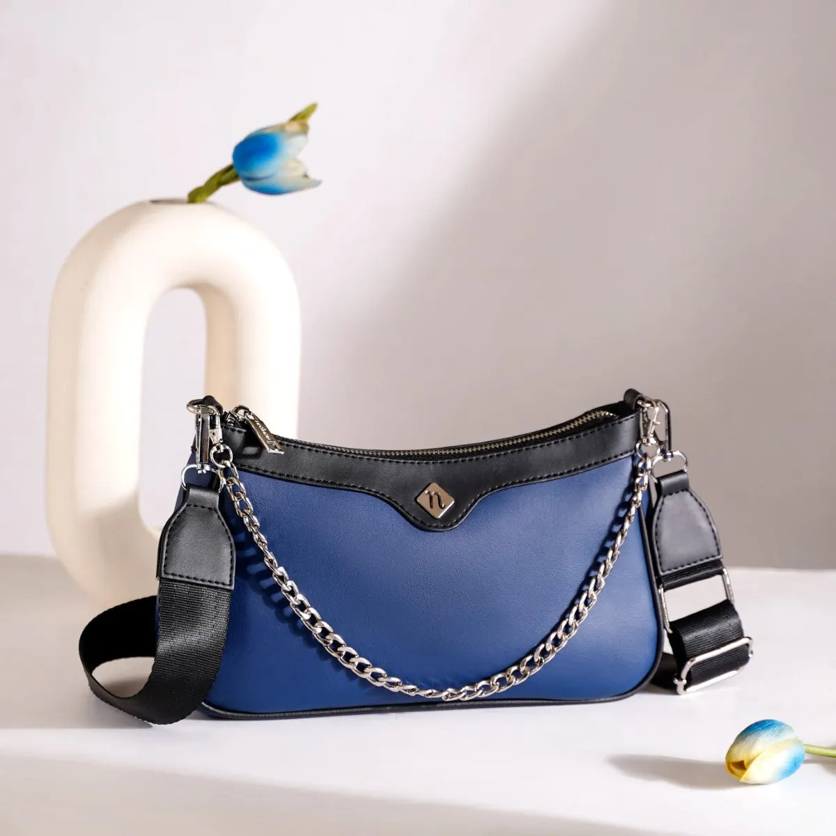 Lusso Blue Sling Handbag