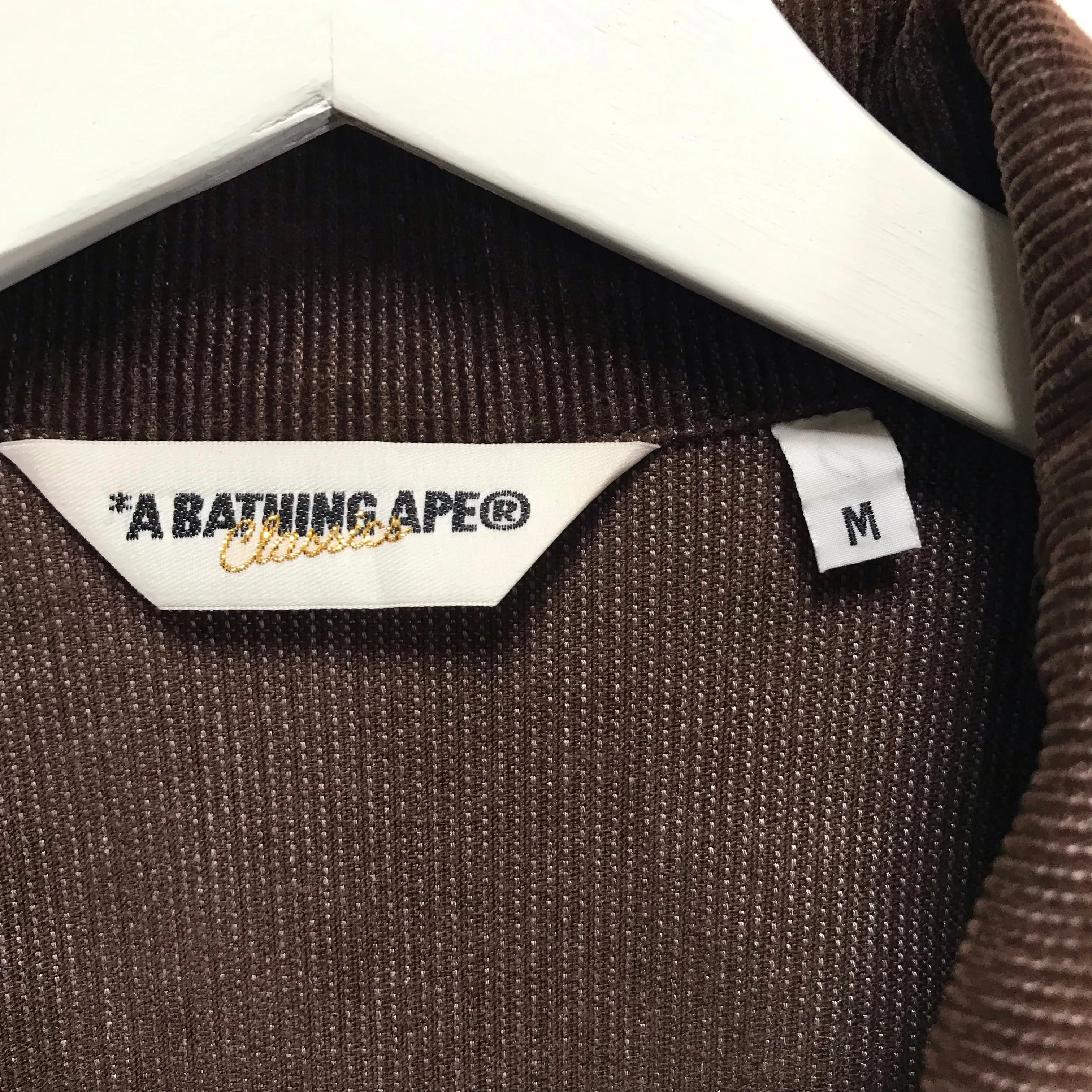 [M] A Bathing Ape Bape General Made Corduroy Jacket Brown