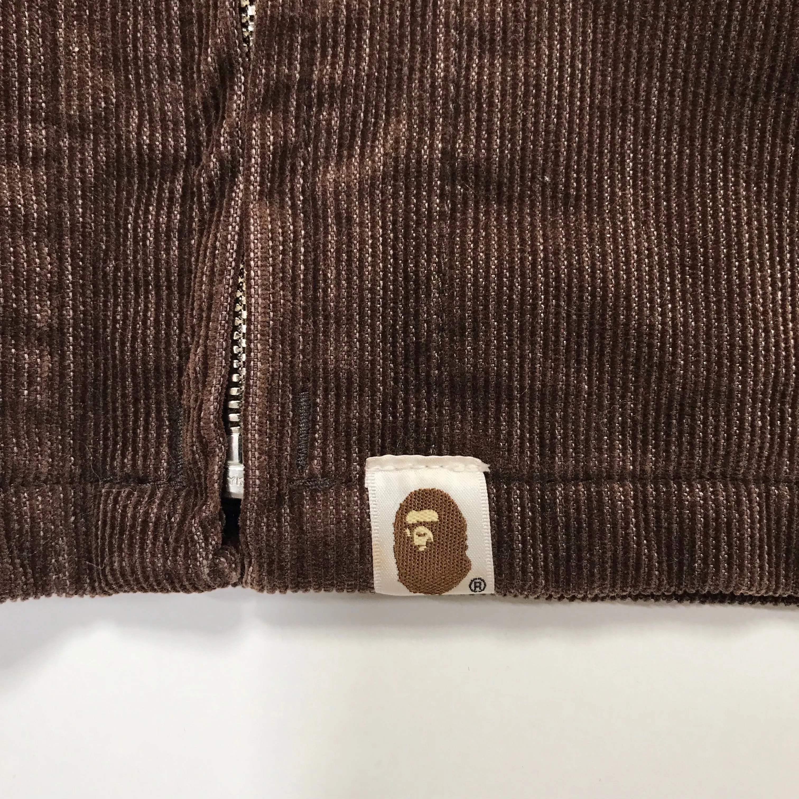 [M] A Bathing Ape Bape General Made Corduroy Jacket Brown