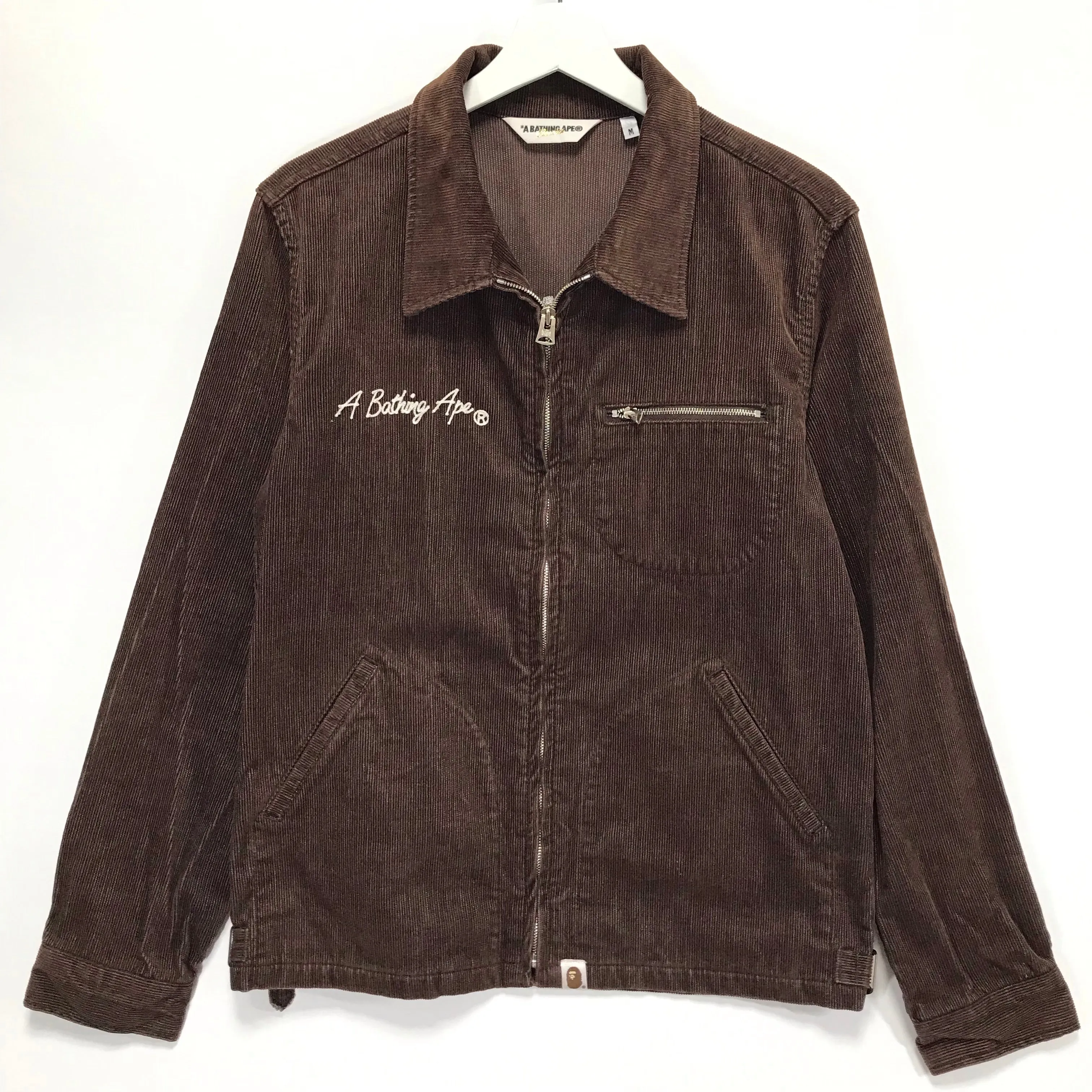 [M] A Bathing Ape Bape General Made Corduroy Jacket Brown