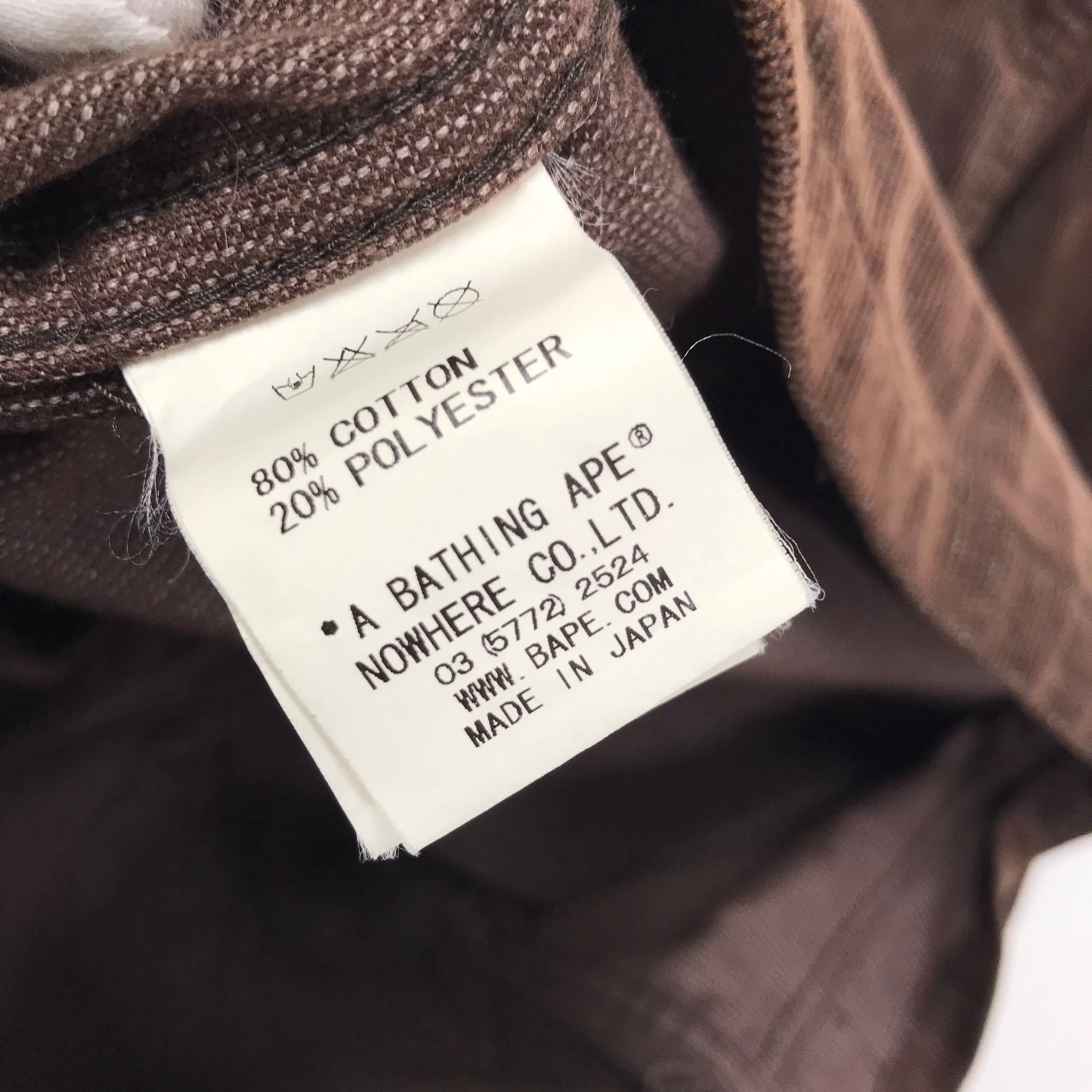 [M] A Bathing Ape Bape General Made Corduroy Jacket Brown