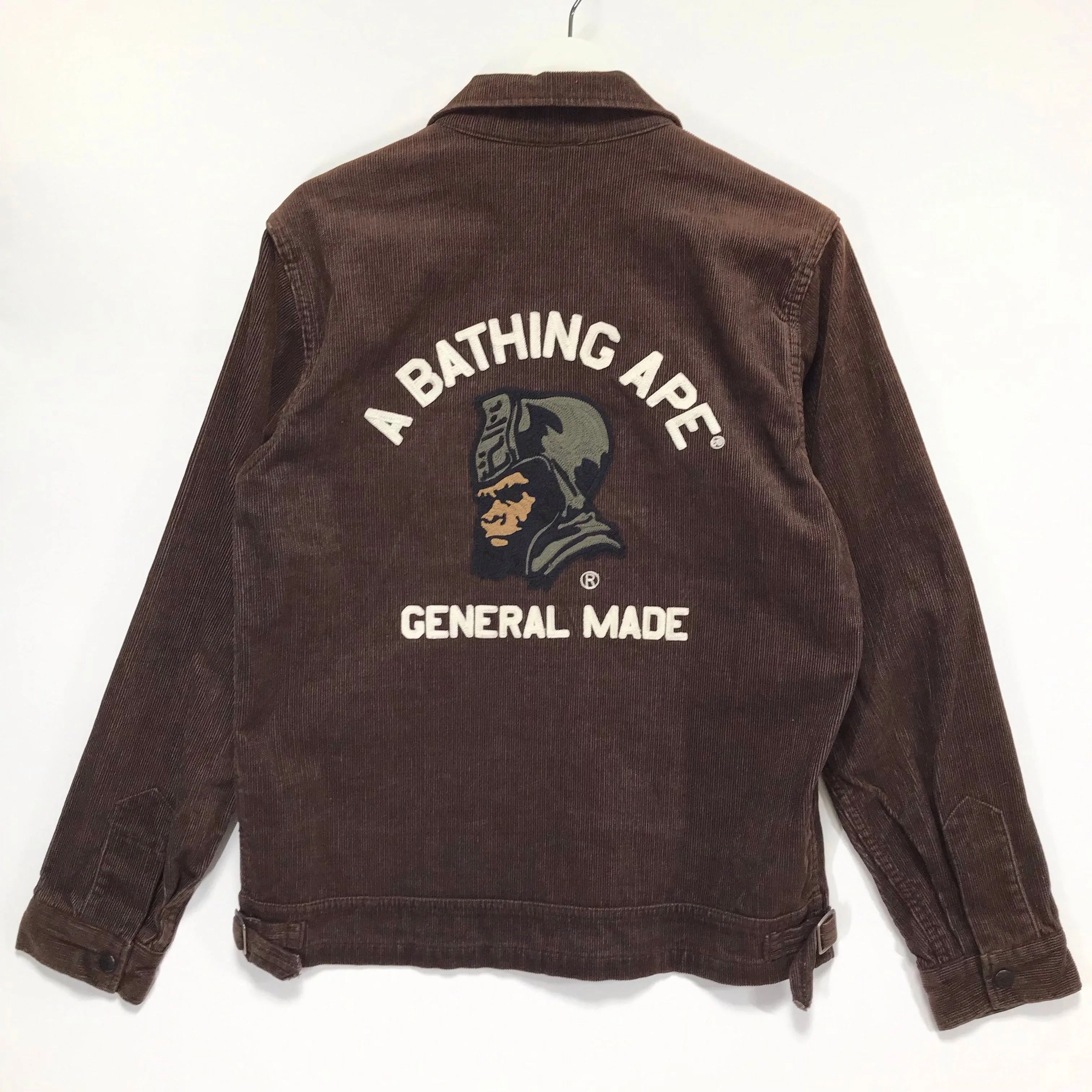[M] A Bathing Ape Bape General Made Corduroy Jacket Brown