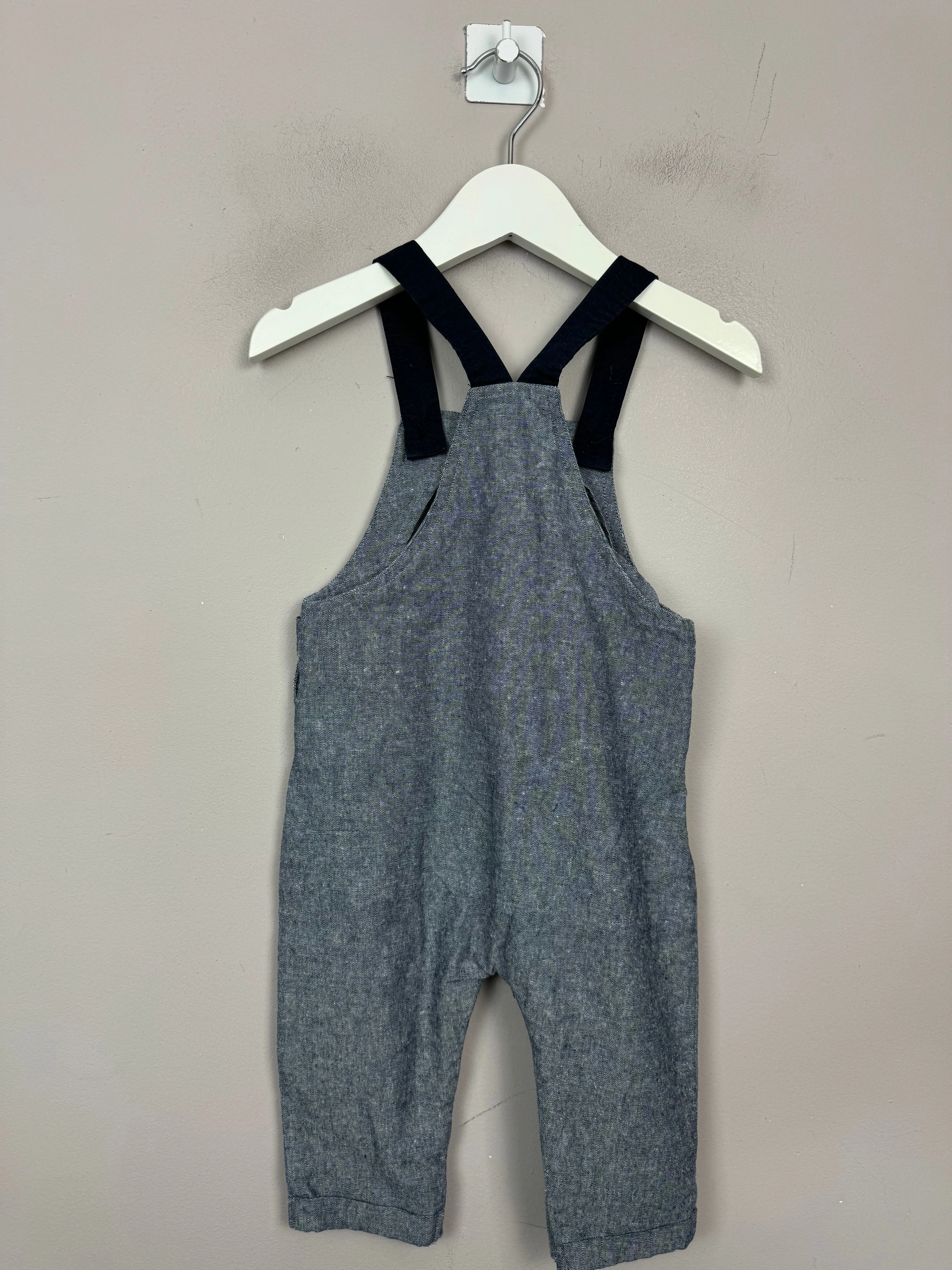Mamas & Papas Blue Dungarees 9-12m