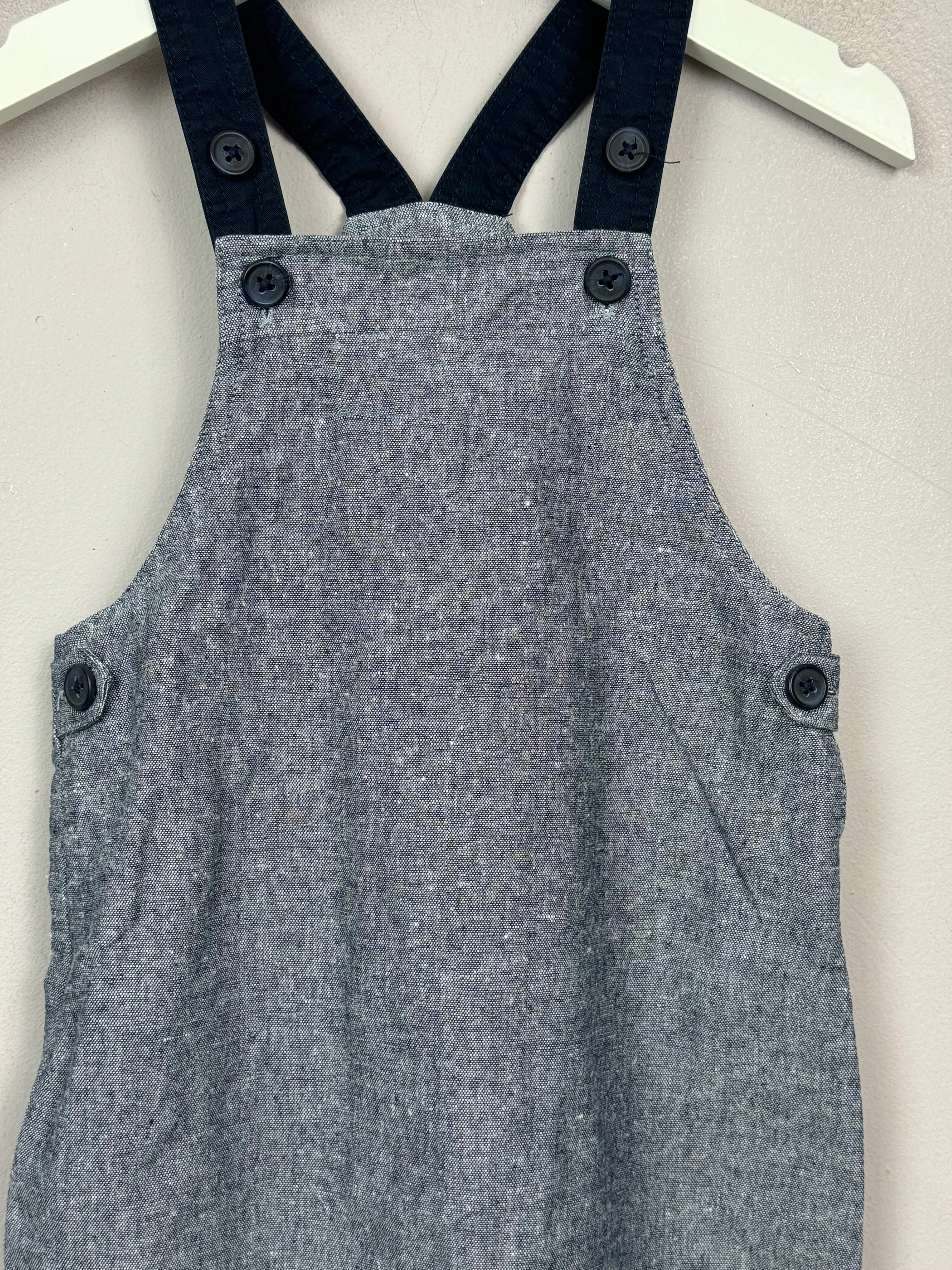 Mamas & Papas Blue Dungarees 9-12m