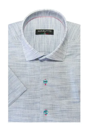 MASUTTO LYON/92 SHORT SLEEVE BUTTON DOWN SHIRT
