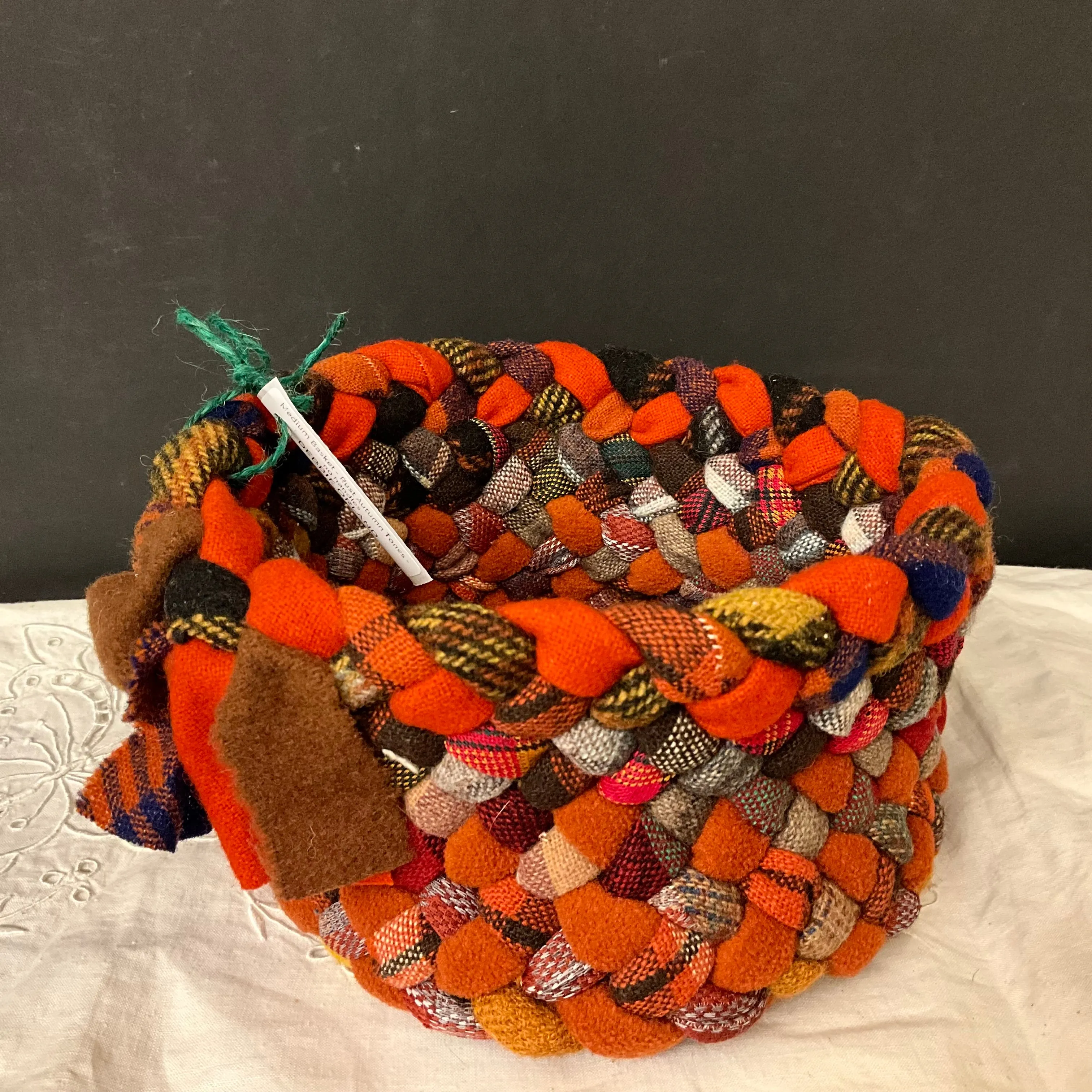 Medium Basket - Rust/Earth Tones - no handles