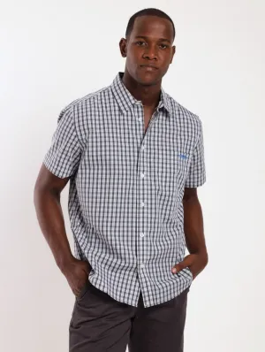 Men's Check Woven Pocket Shirt - Grey