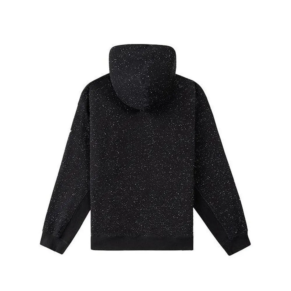 Men's Speckled Planes Hoodie, BLACK