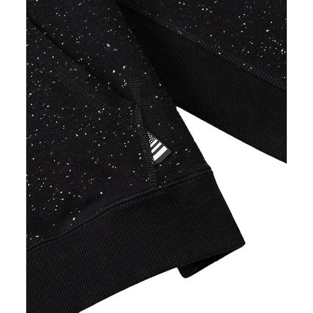 Men's Speckled Planes Hoodie, BLACK