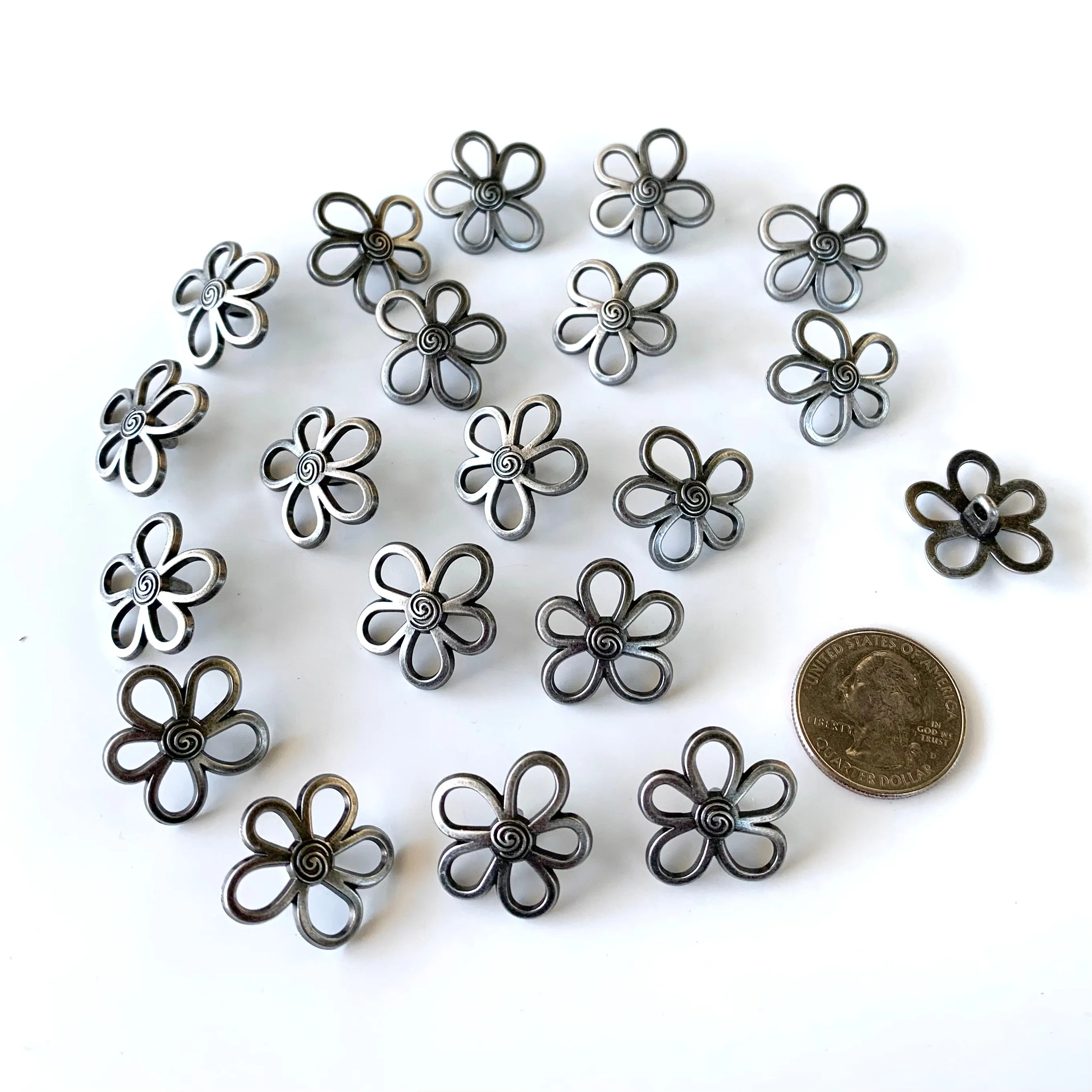 Metal Buttons 5/8 inch to 7/8 inch