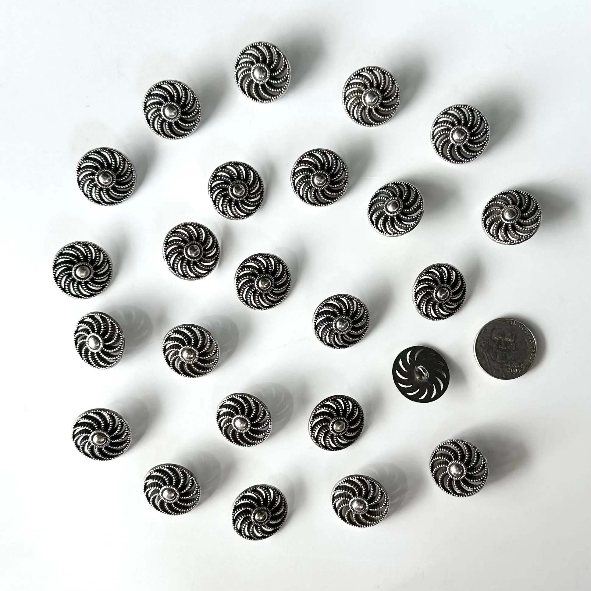Metal Buttons 5/8 inch to 7/8 inch