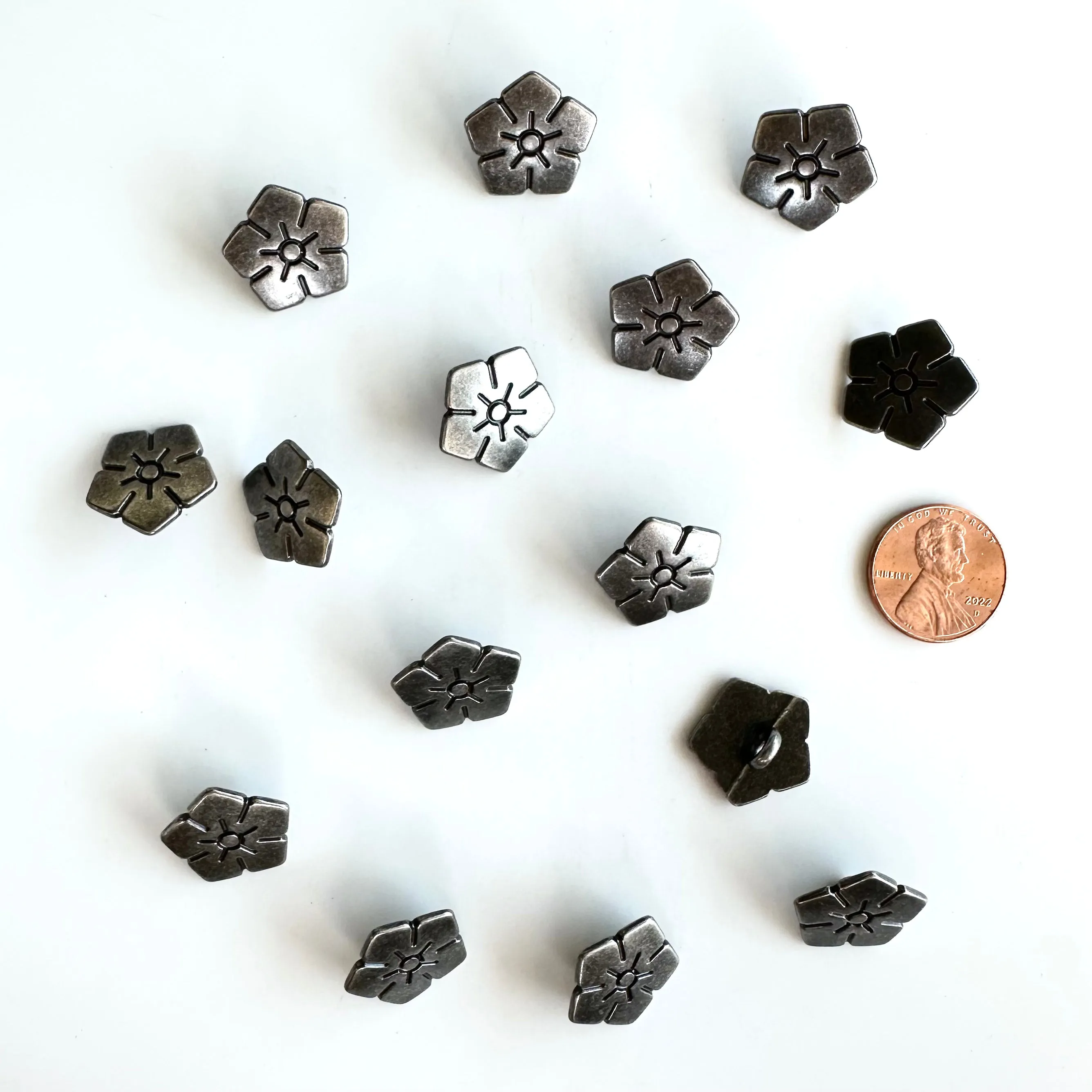 Metal Buttons 5/8 inch to 7/8 inch