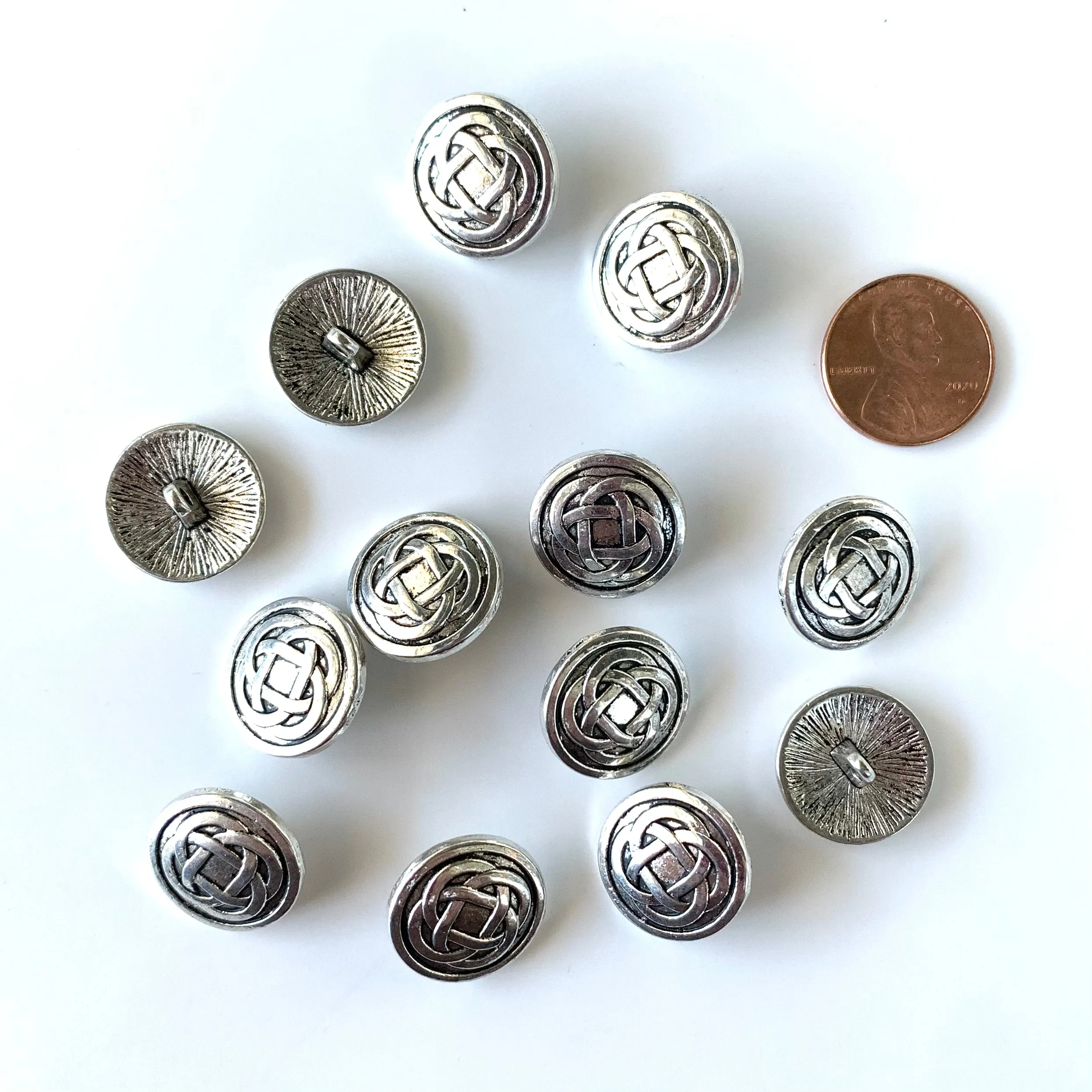 Metal Buttons 5/8 inch to 7/8 inch