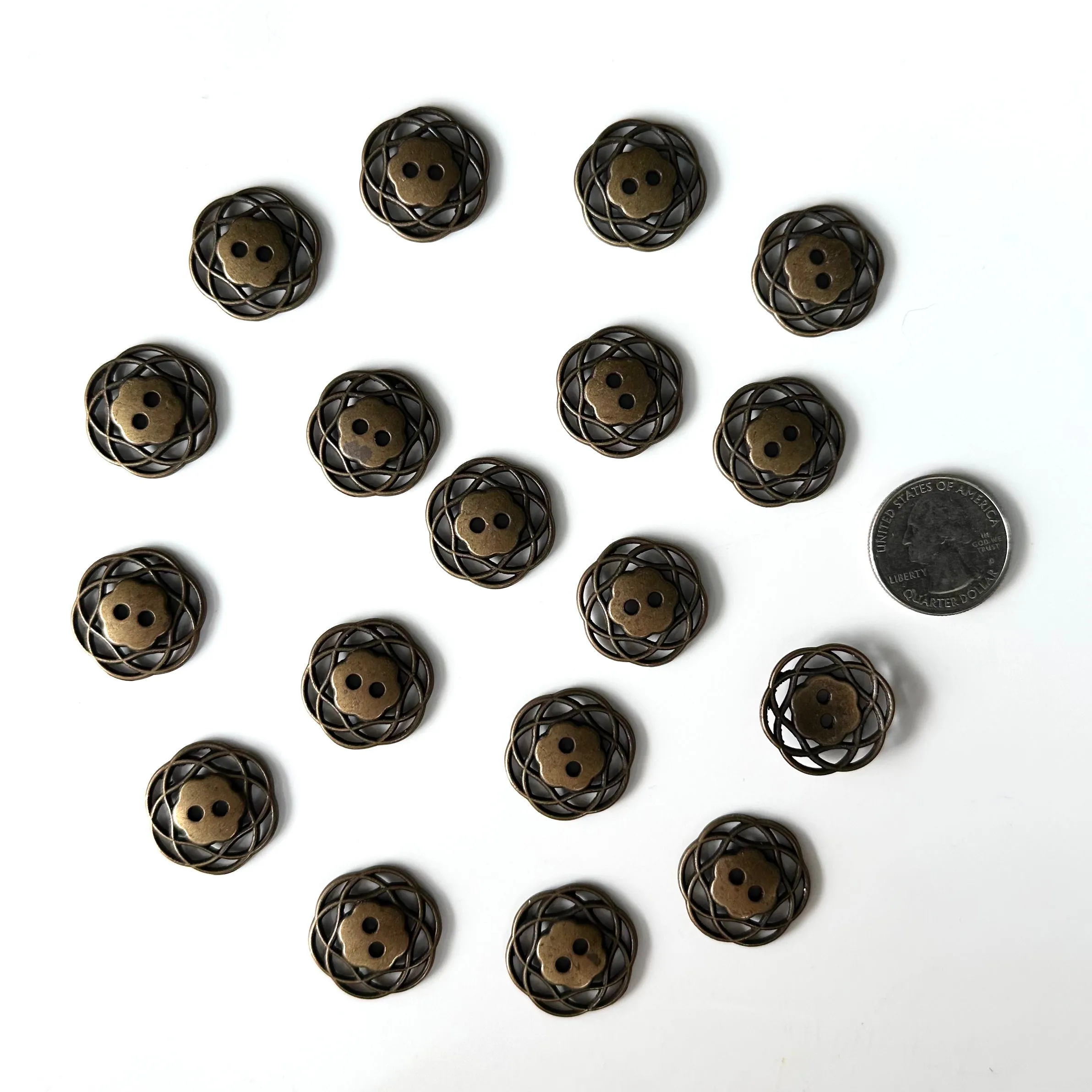Metal Buttons 5/8 inch to 7/8 inch