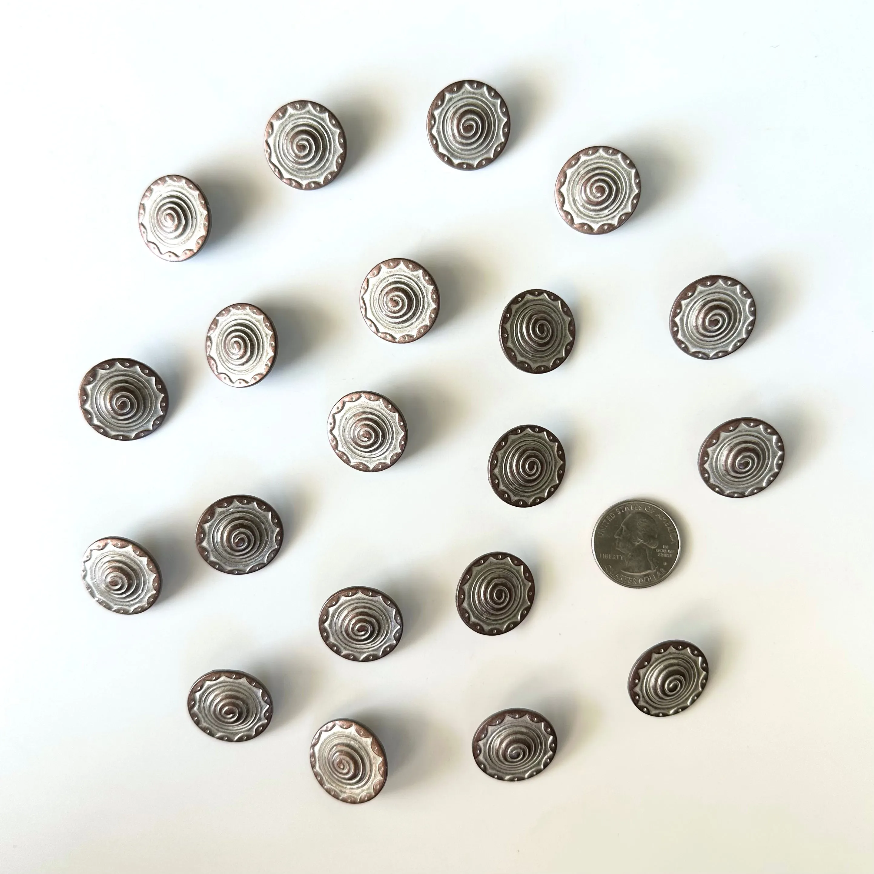 Metal Buttons 5/8 inch to 7/8 inch