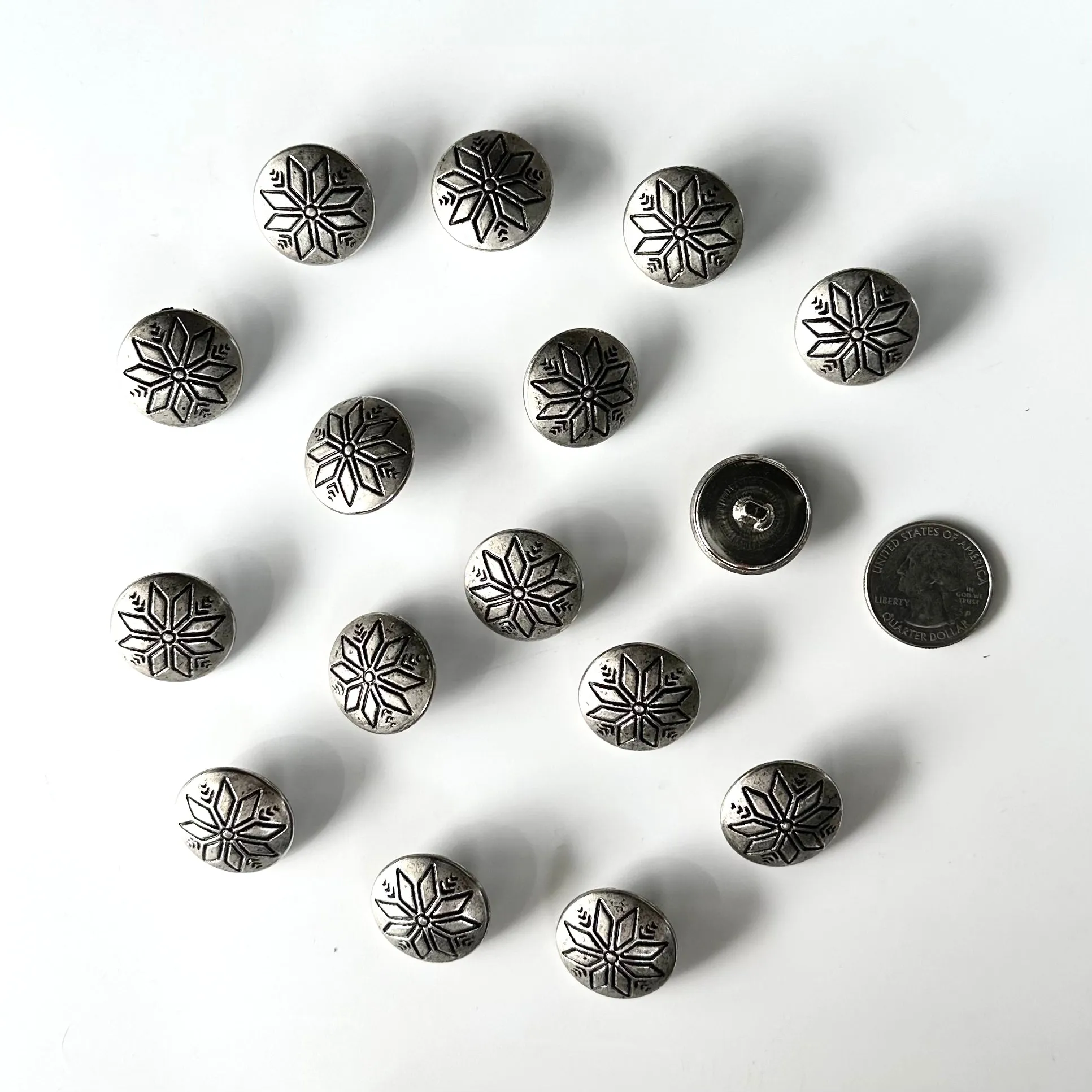 Metal Buttons 5/8 inch to 7/8 inch