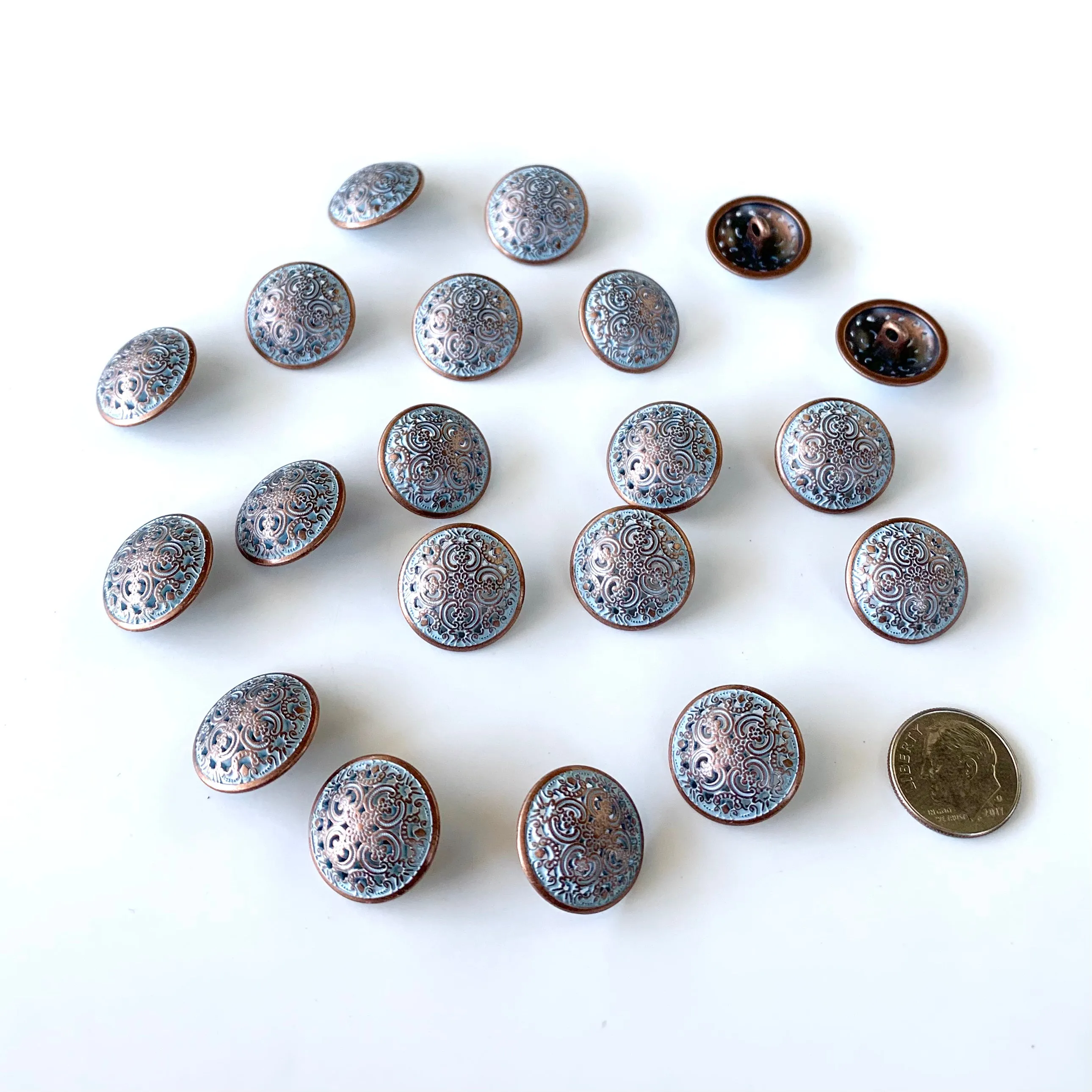 Metal Buttons 5/8 inch to 7/8 inch