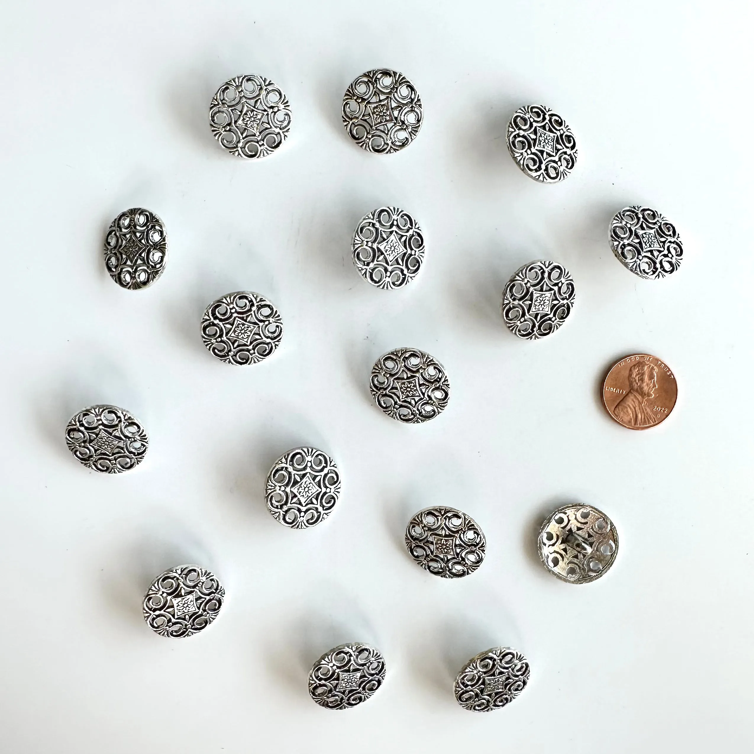 Metal Buttons 5/8 inch to 7/8 inch