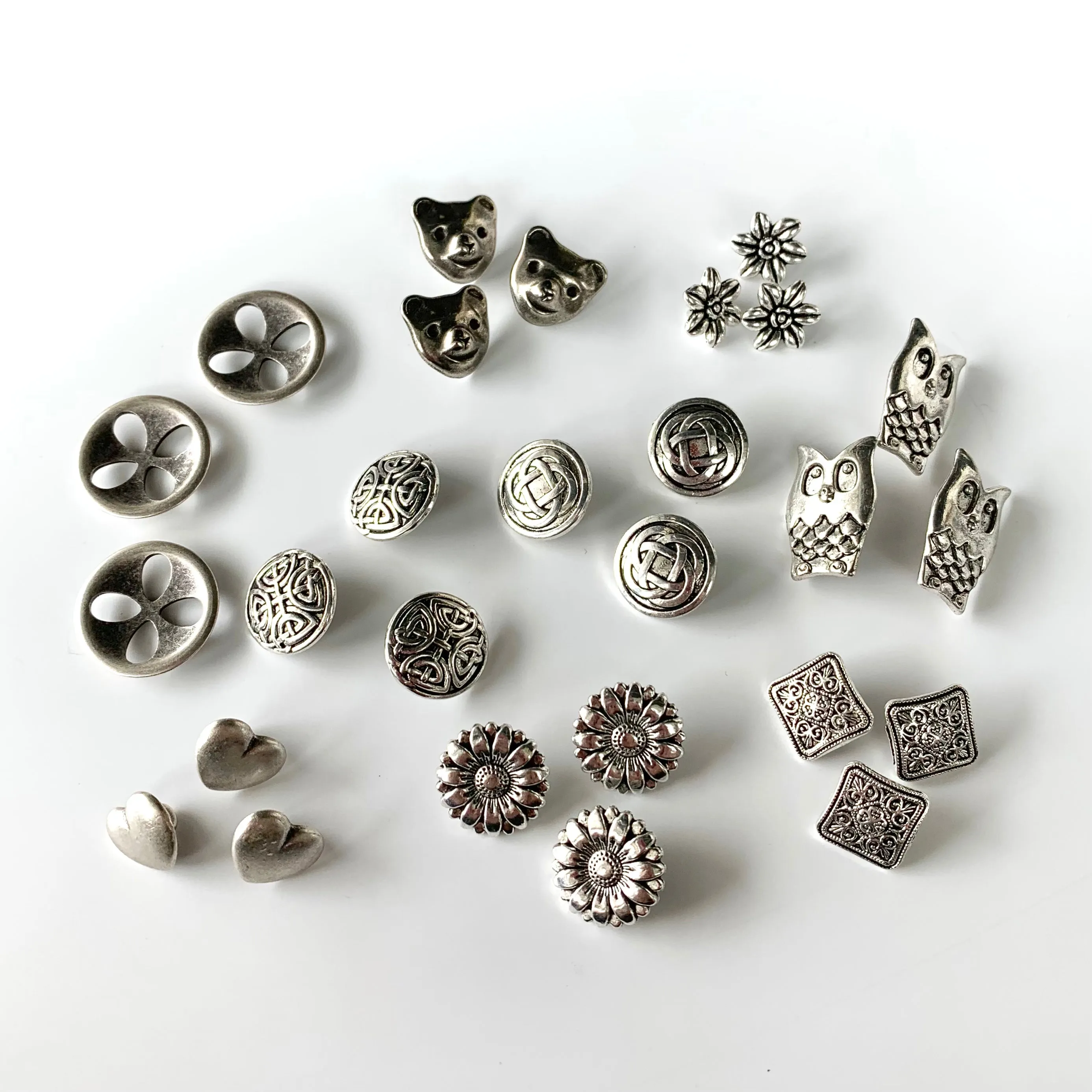 Metal Buttons 5/8 inch to 7/8 inch