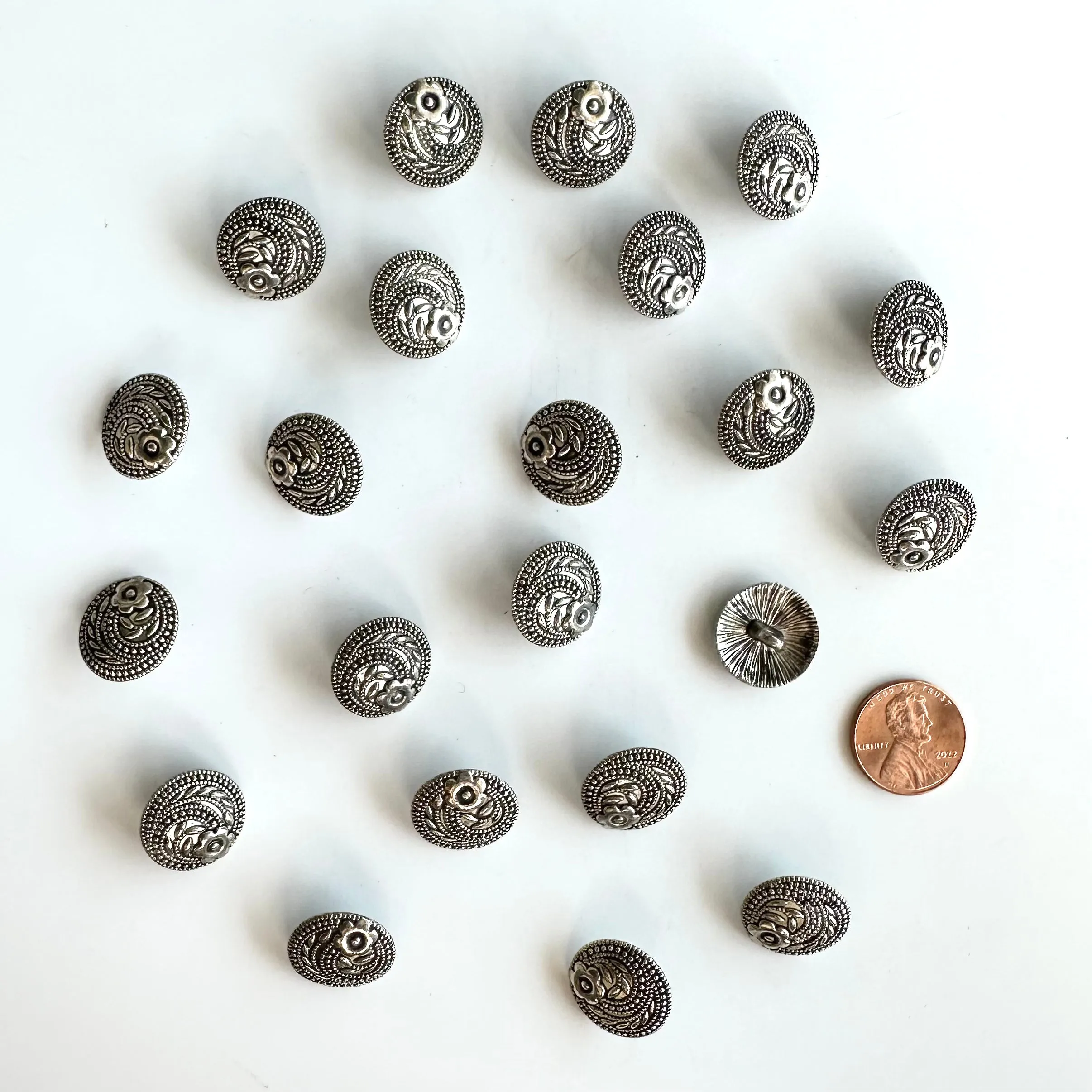Metal Buttons 5/8 inch to 7/8 inch