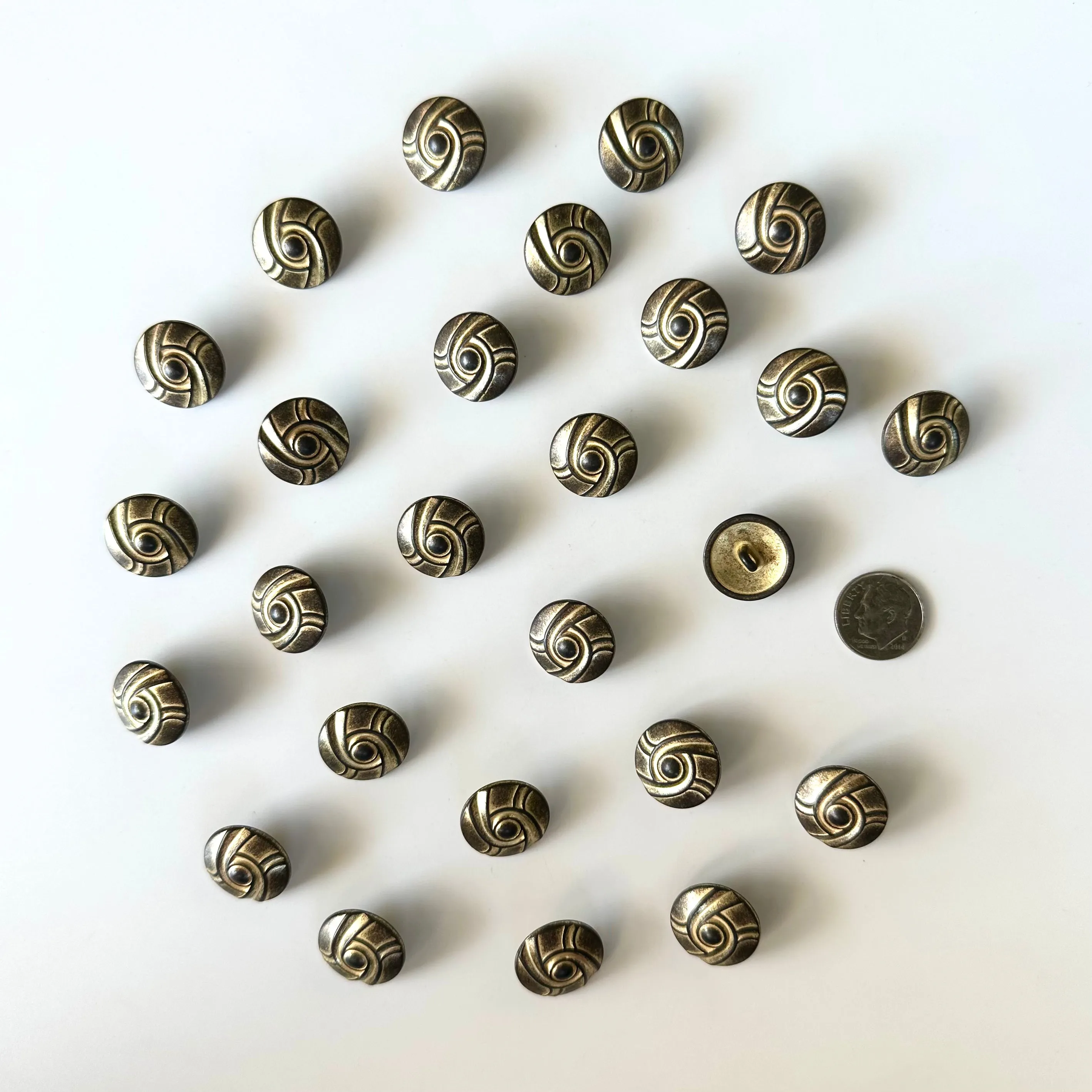 Metal Buttons 5/8 inch to 7/8 inch