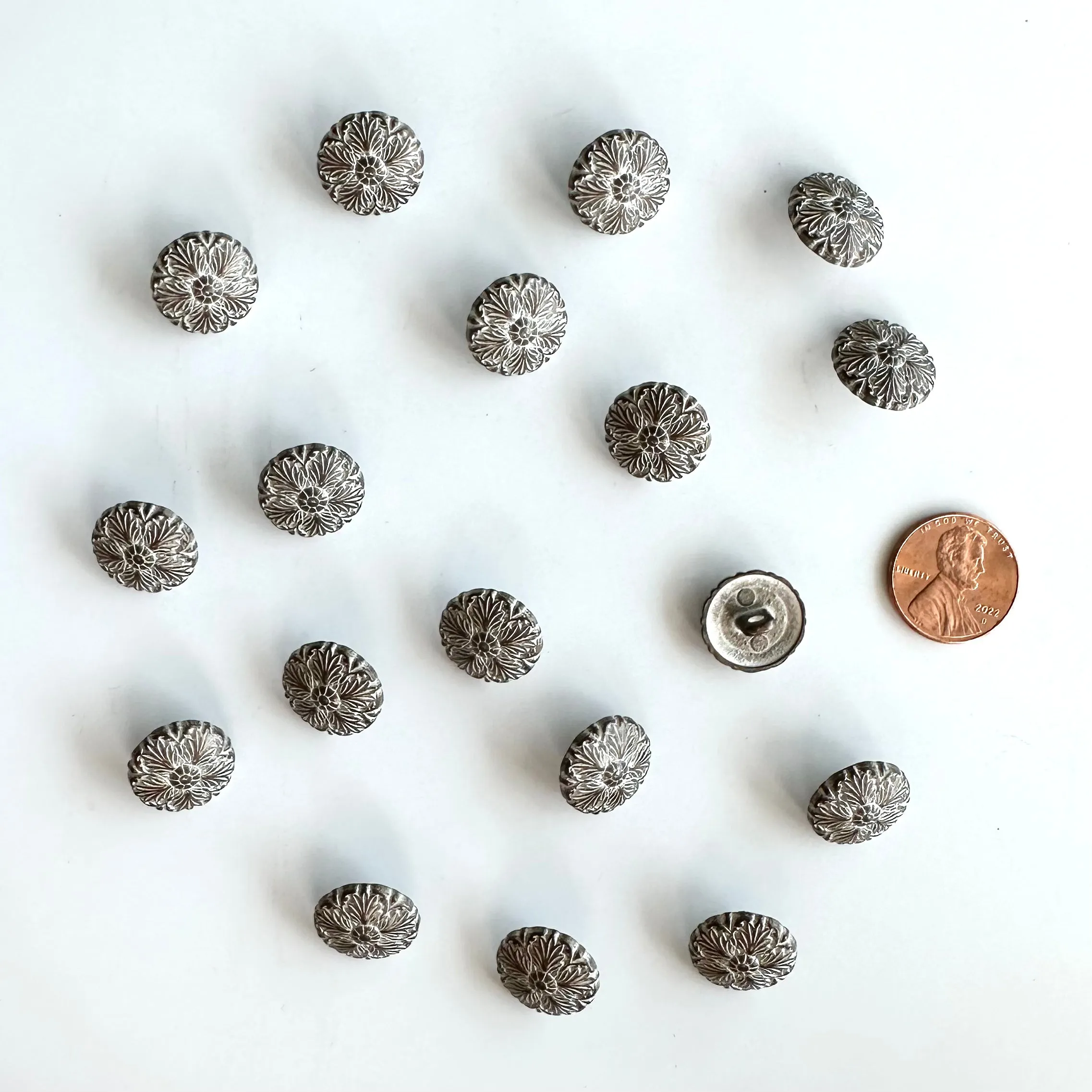 Metal Buttons 5/8 inch to 7/8 inch