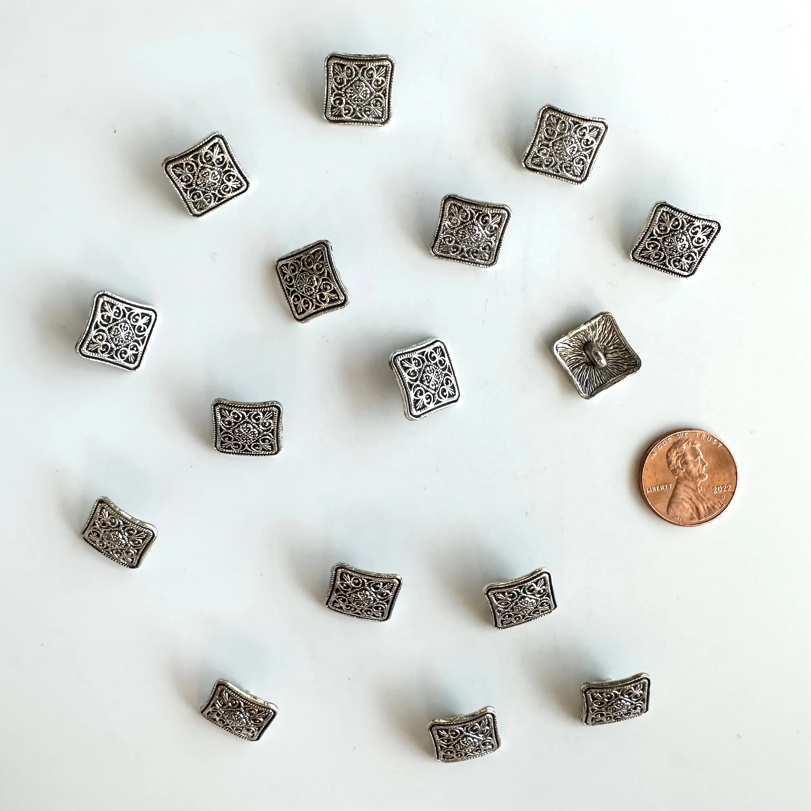 Metal Buttons under 5/8 inch