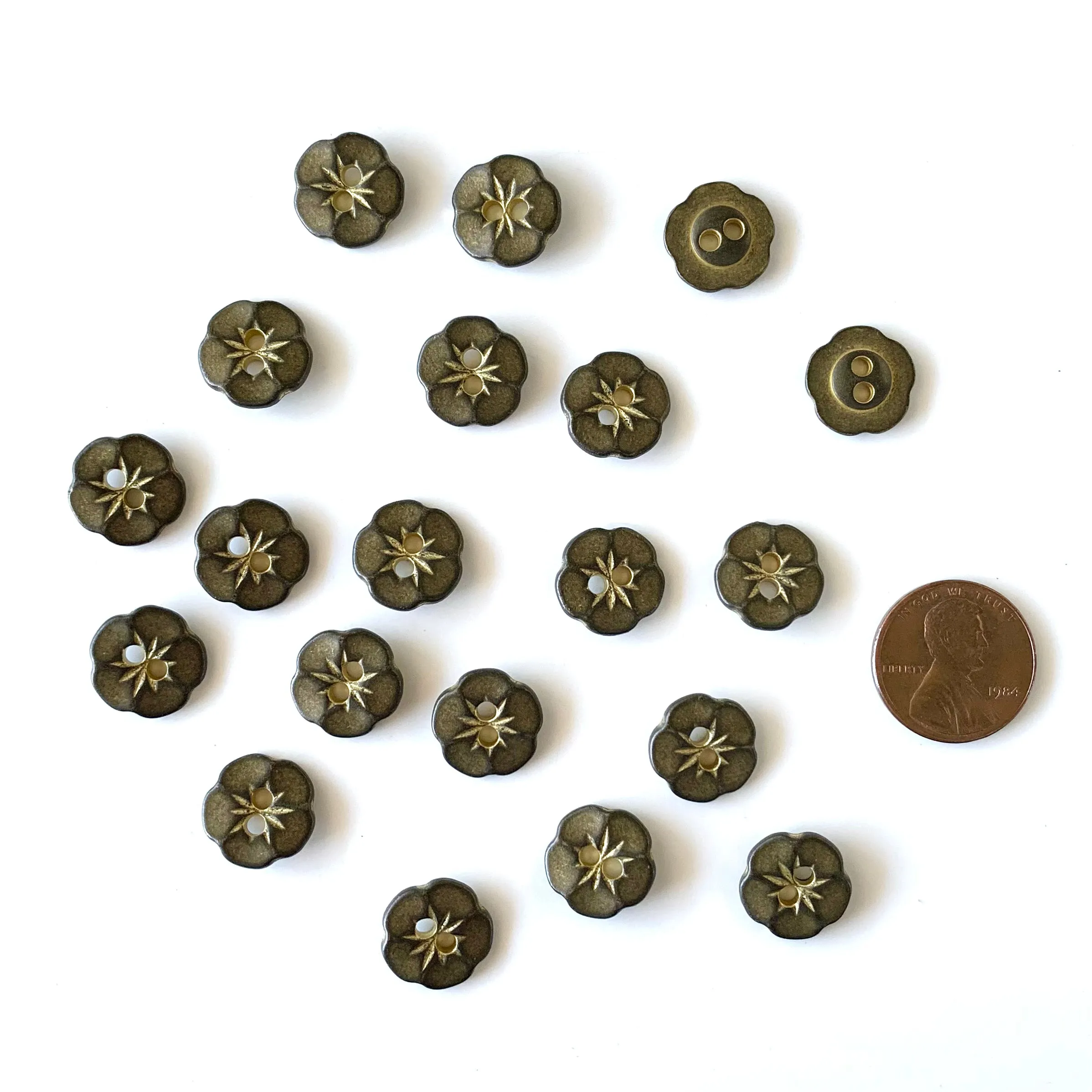 Metal Buttons under 5/8 inch