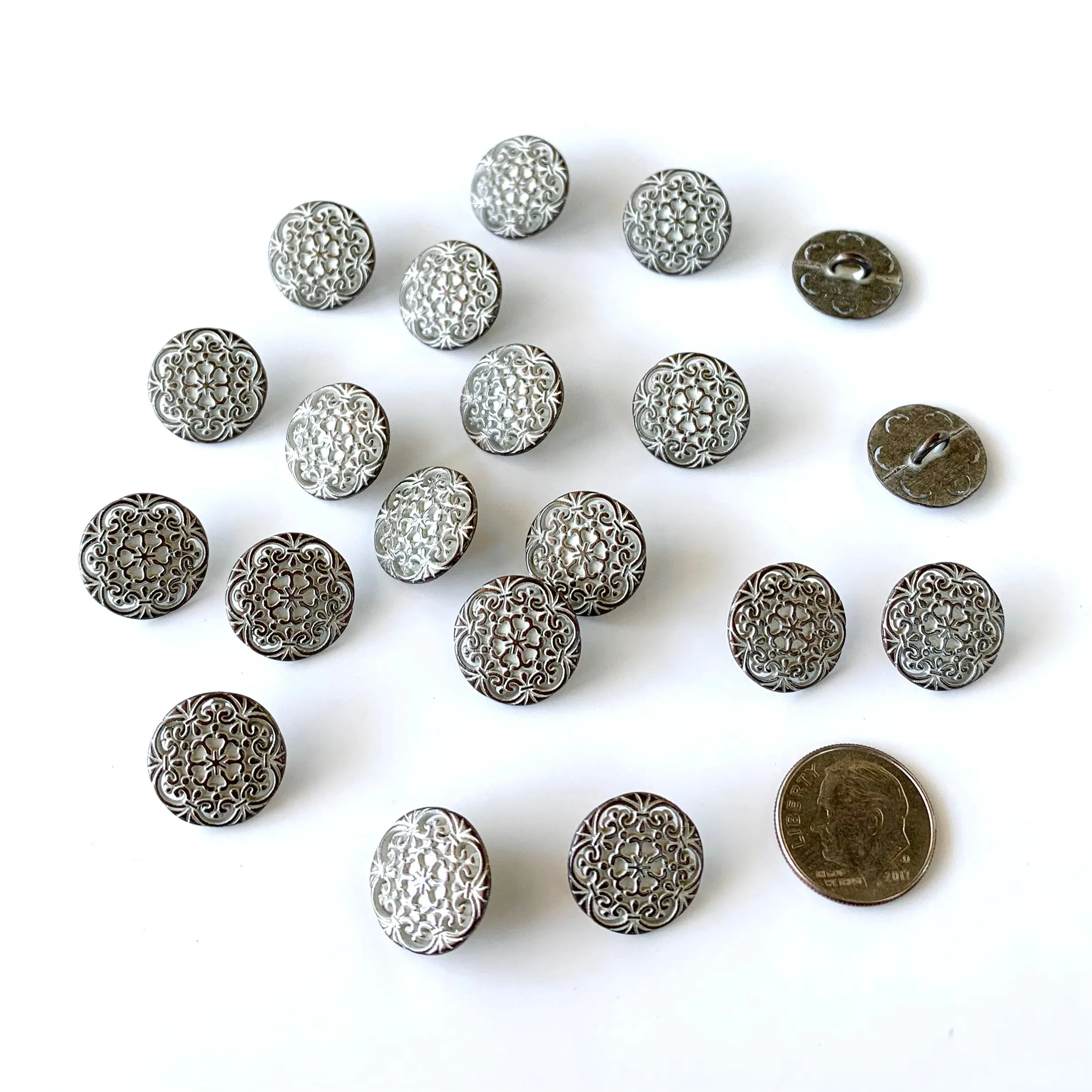 Metal Buttons under 5/8 inch