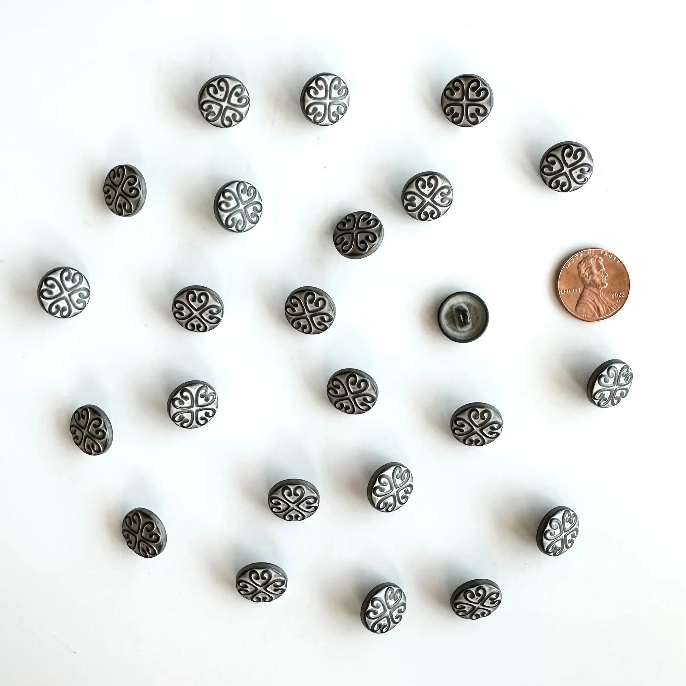 Metal Buttons under 5/8 inch
