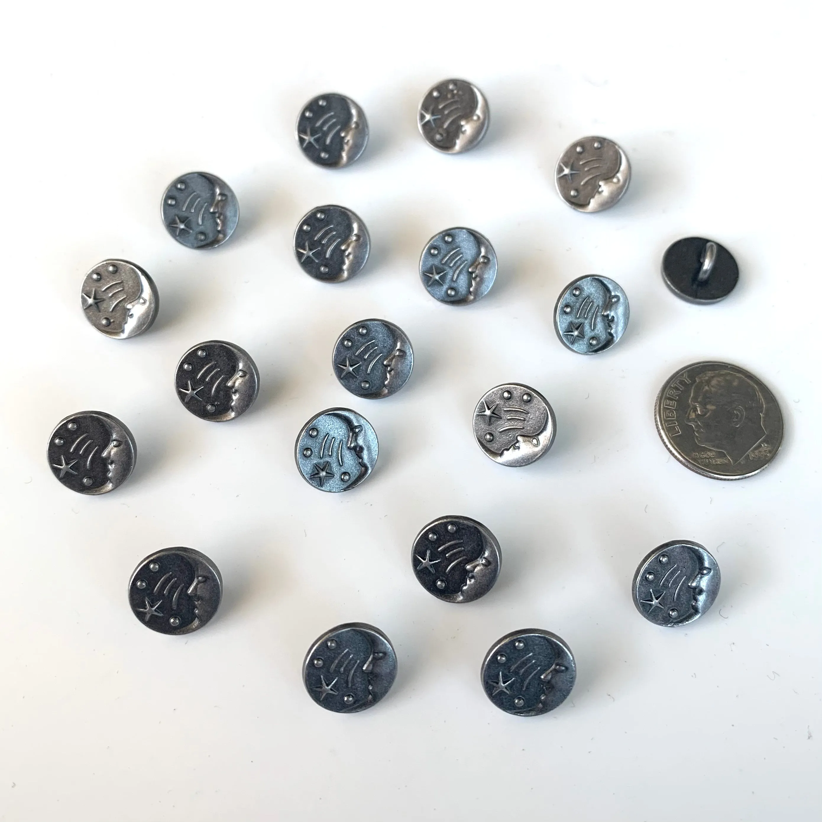 Metal Buttons under 5/8 inch