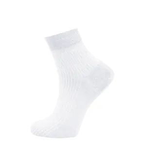 Middle Sock Bamboo, White