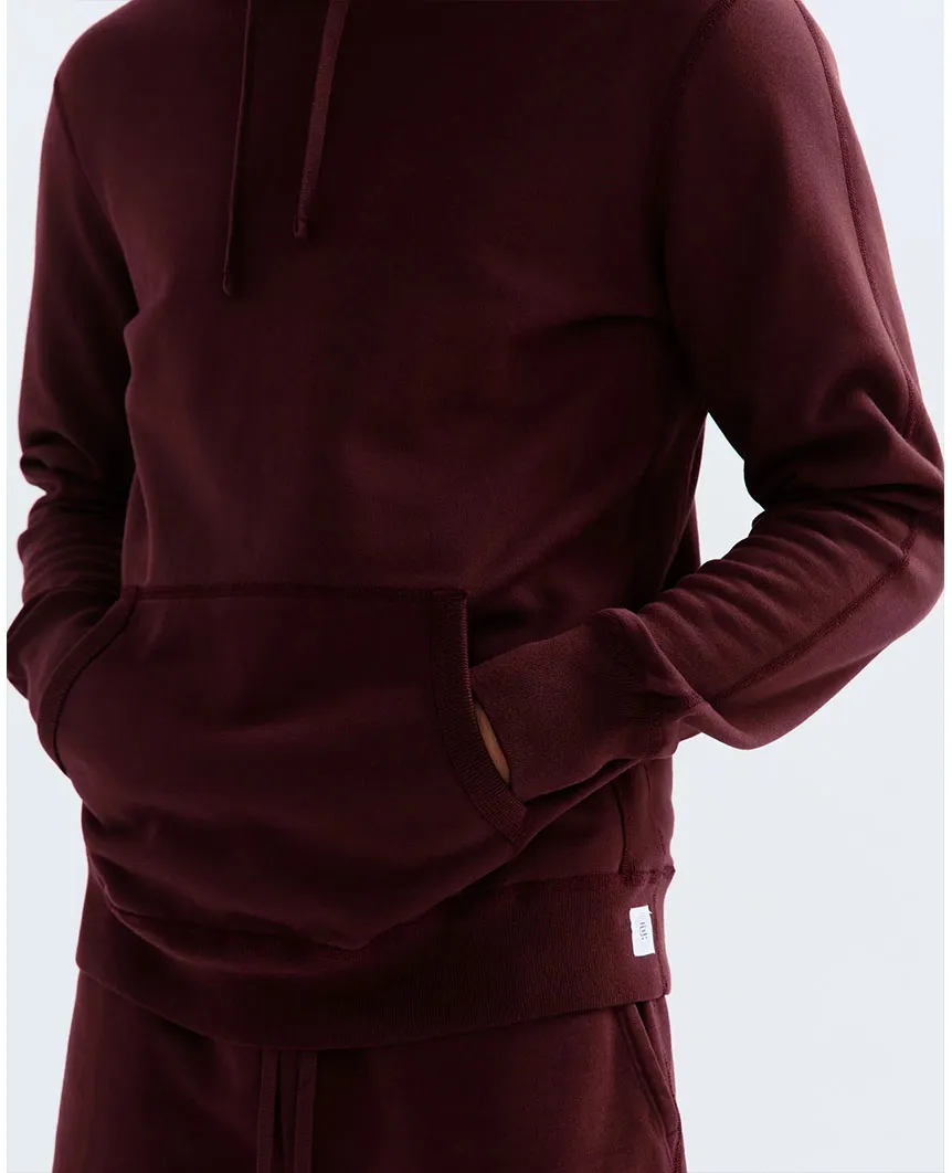 Midweight Terry Pullover Hoodie Crimson