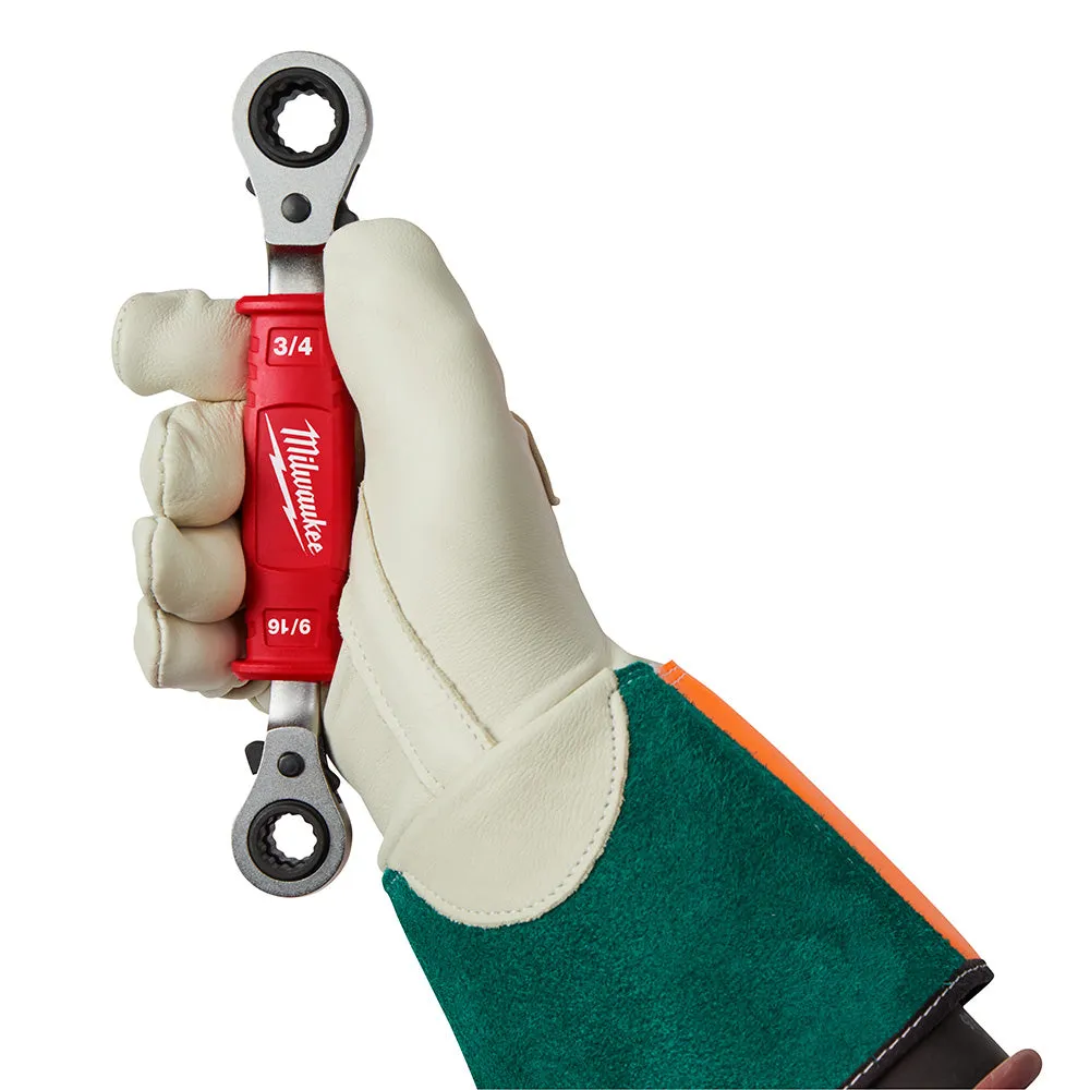 Milwaukee 48-22-9212 Lineman’s 4in1 Insulated Ratcheting Box Wrench
