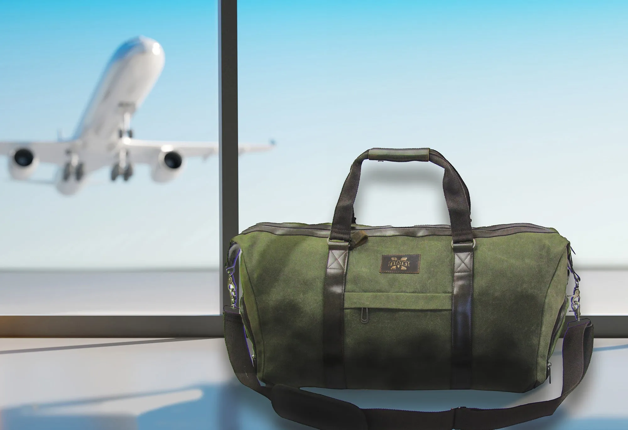 Mississippi State Bulldogs Waxed Canvas Weekender Bag