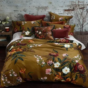 M.M Linen Multi Isola Mustard Duvet Cover Set