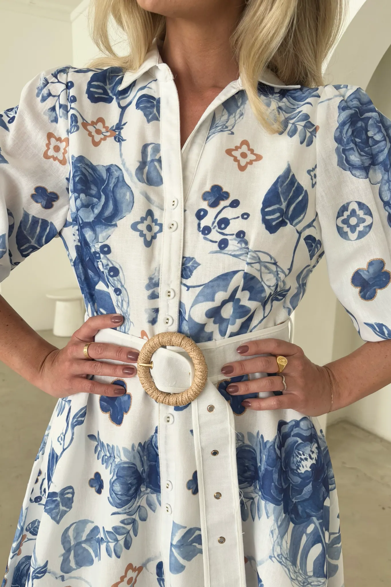 MONARCH SHORT DRESS BLUE