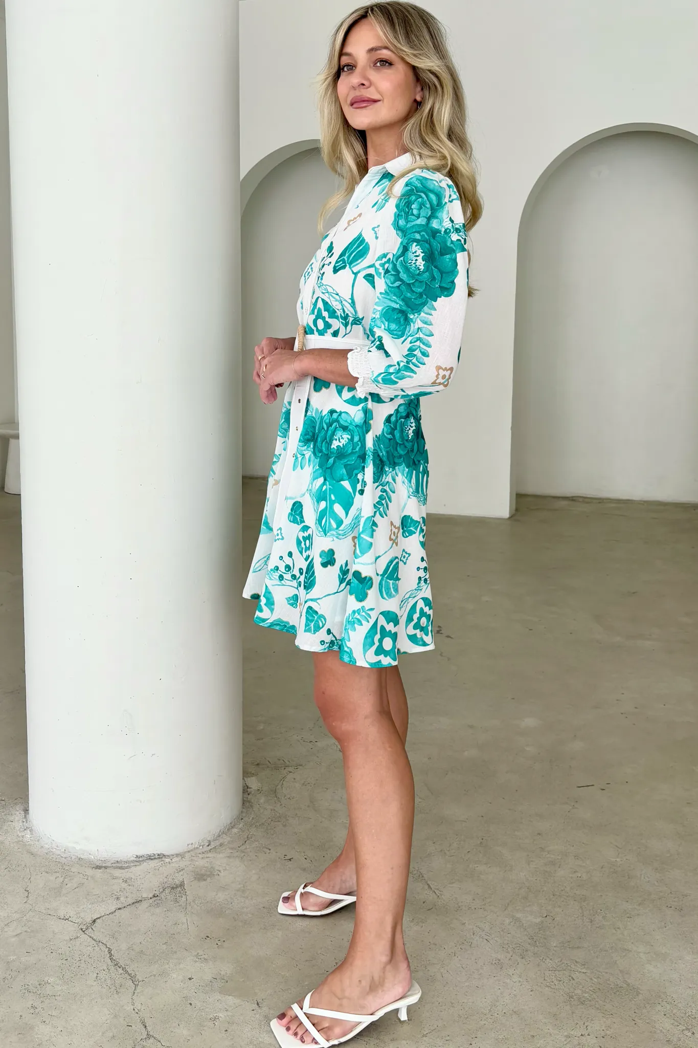 MONARCH SHORT DRESS GREEN